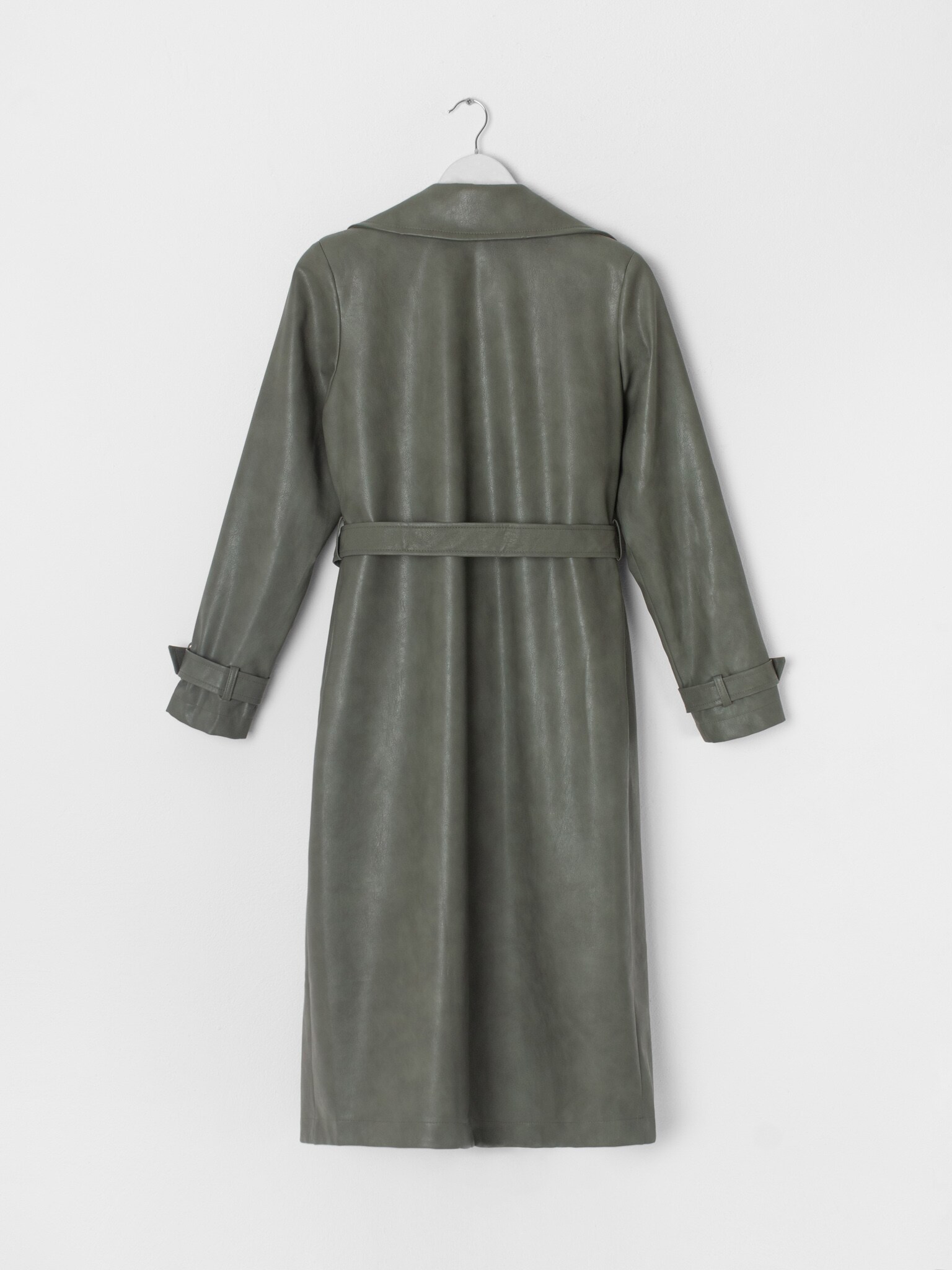 Vegan-leather trench coat :: LICHI - Online fashion store