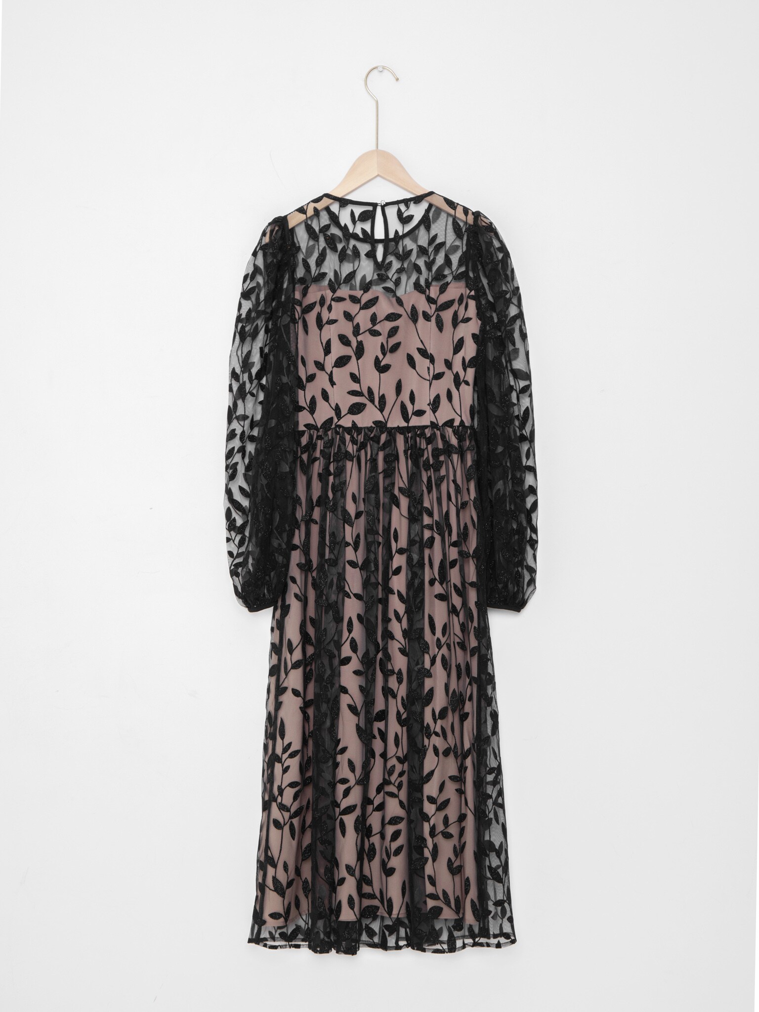 Semi-sheer midi dress :: LICHI - Online fashion store