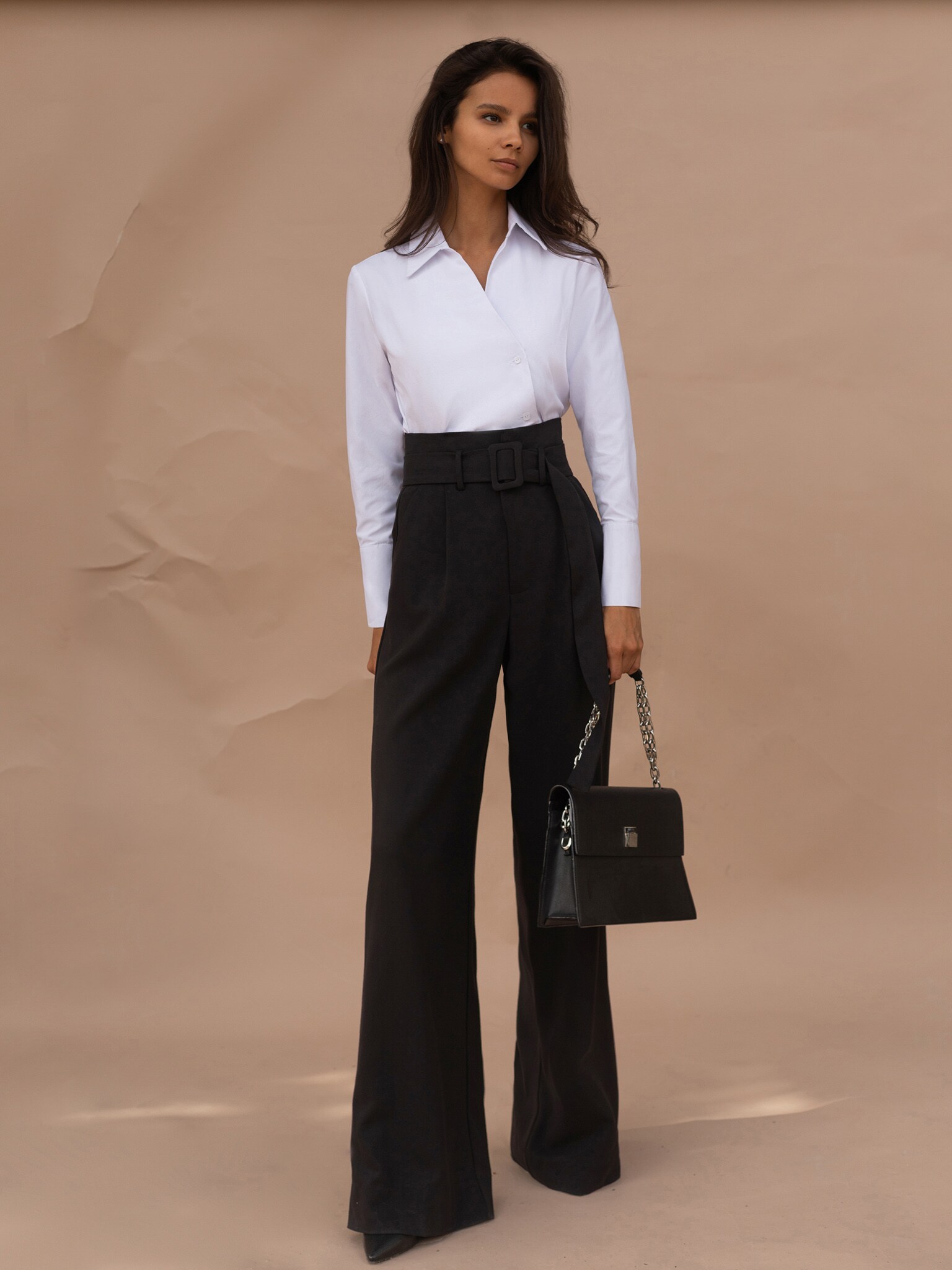 Lichi - Online fashion store :: Belted palazzo pants