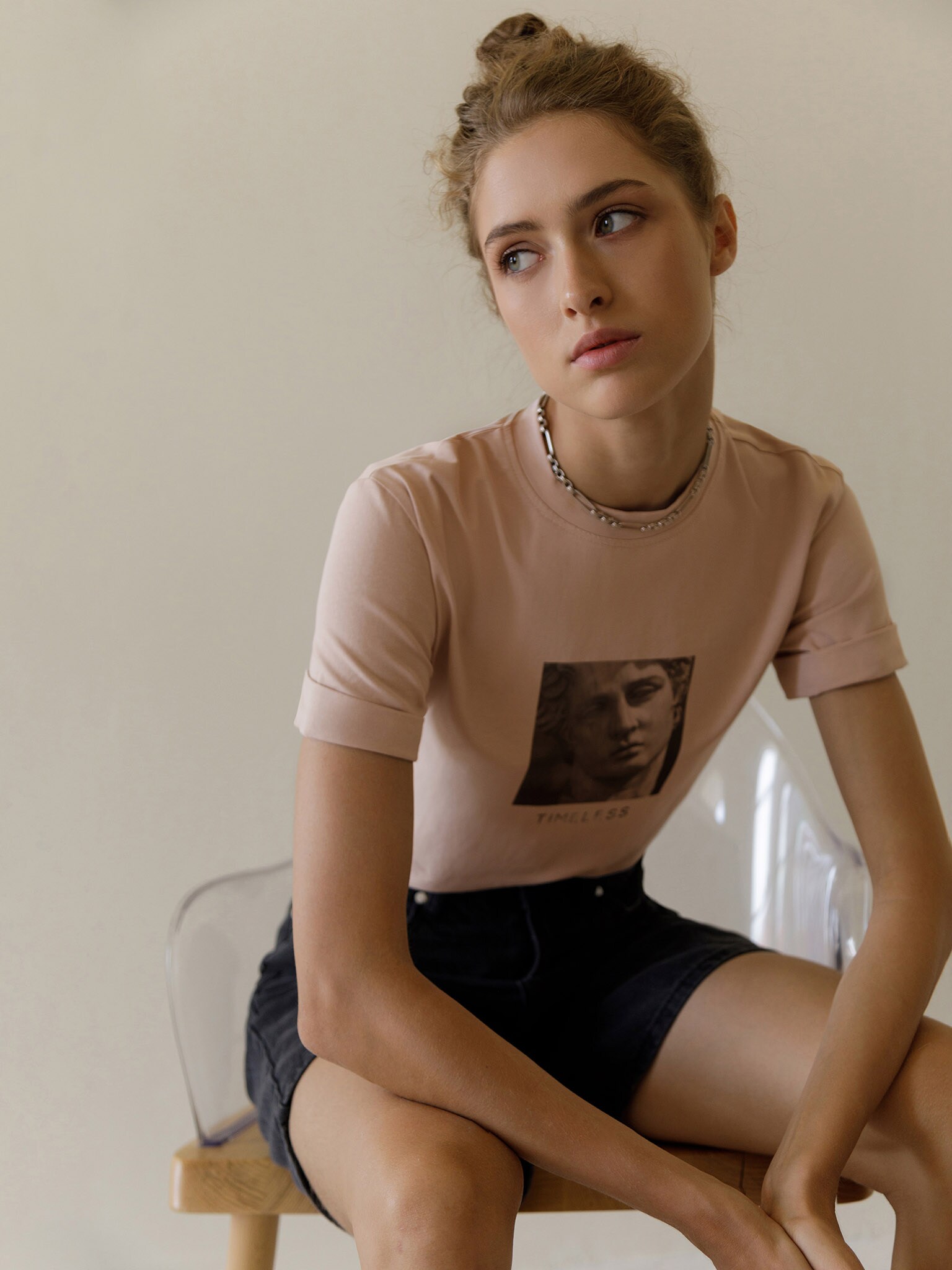 Art printed cotton-jersey T-shirt
