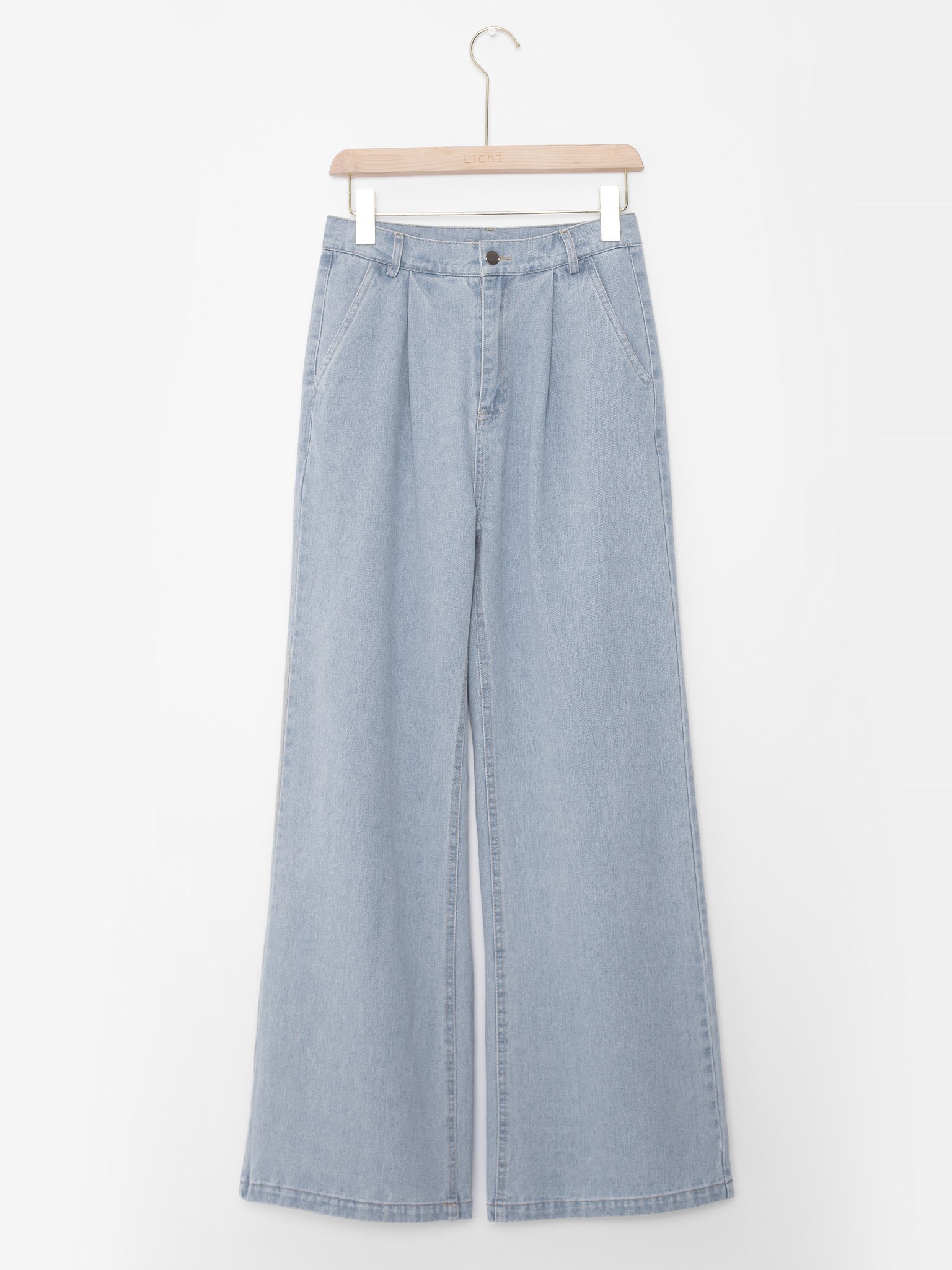 High-rise wide-leg jeans
