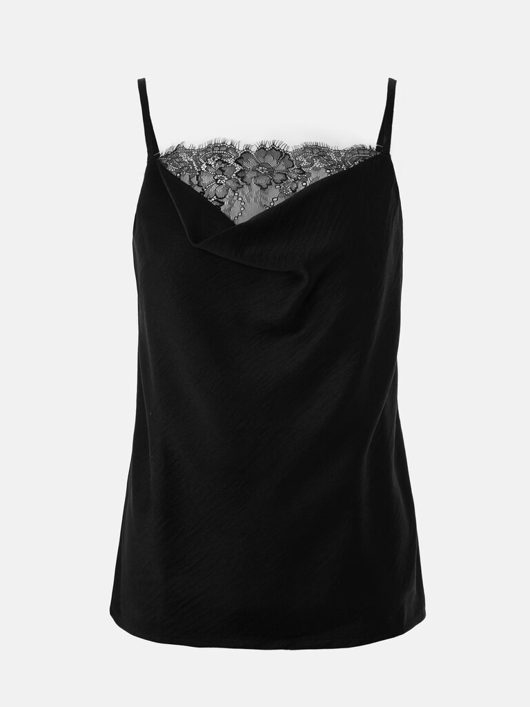 Lichi - Online fashion store :: Draped lace-trimmed camisole