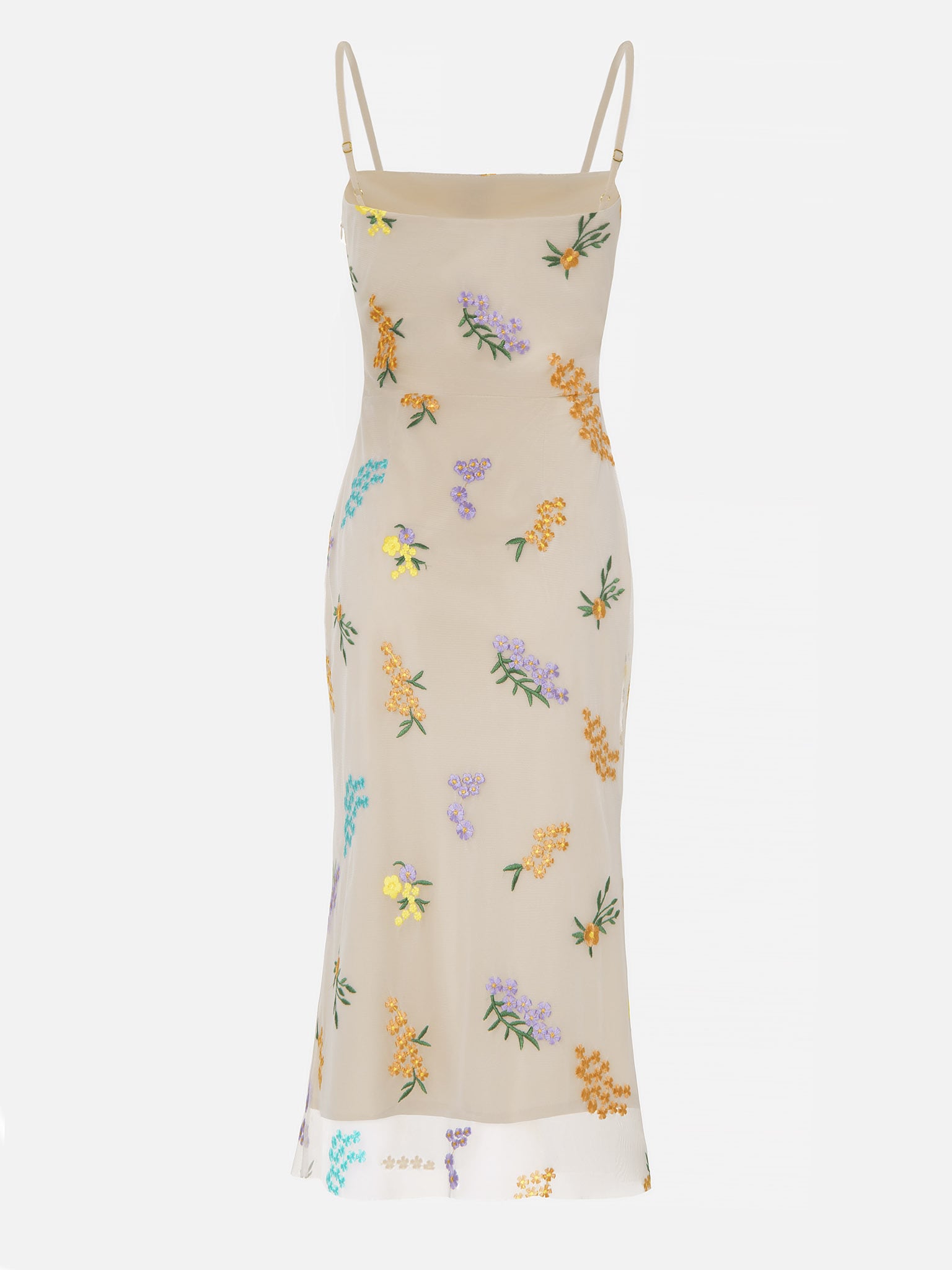 Lichi - Online fashion store :: Floral-embroidered tulle midi dress