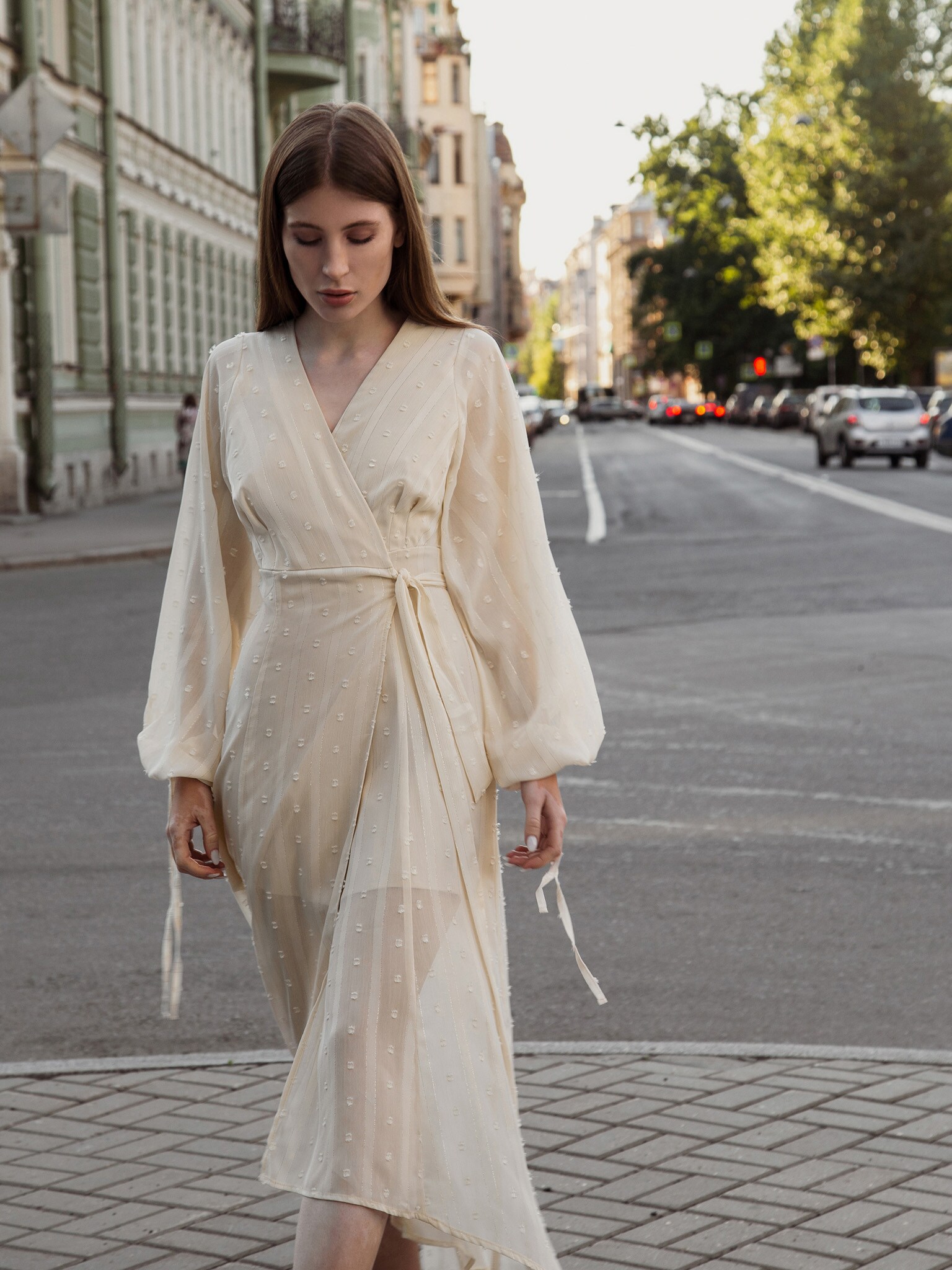 wrap dress in store