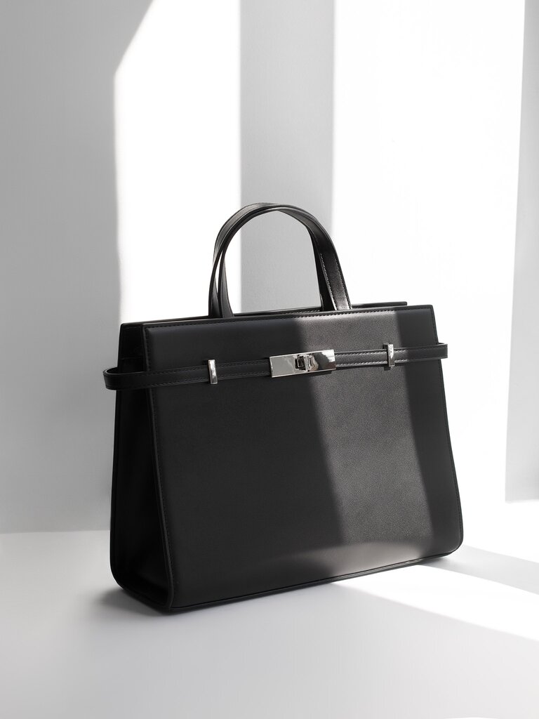 vegan leather tote