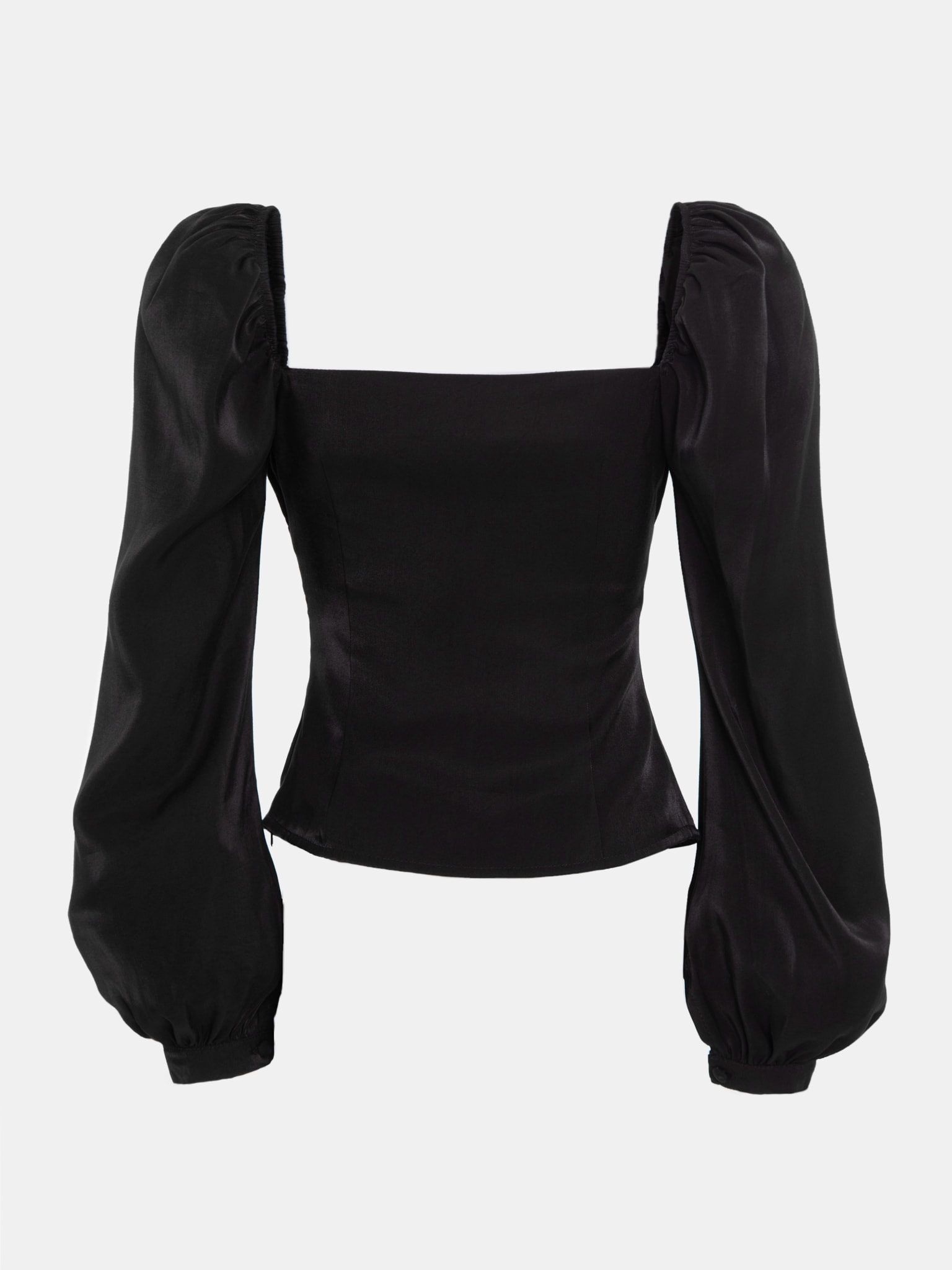 Square-neckline puff sleeve blouse :: LICHI - Online fashion store