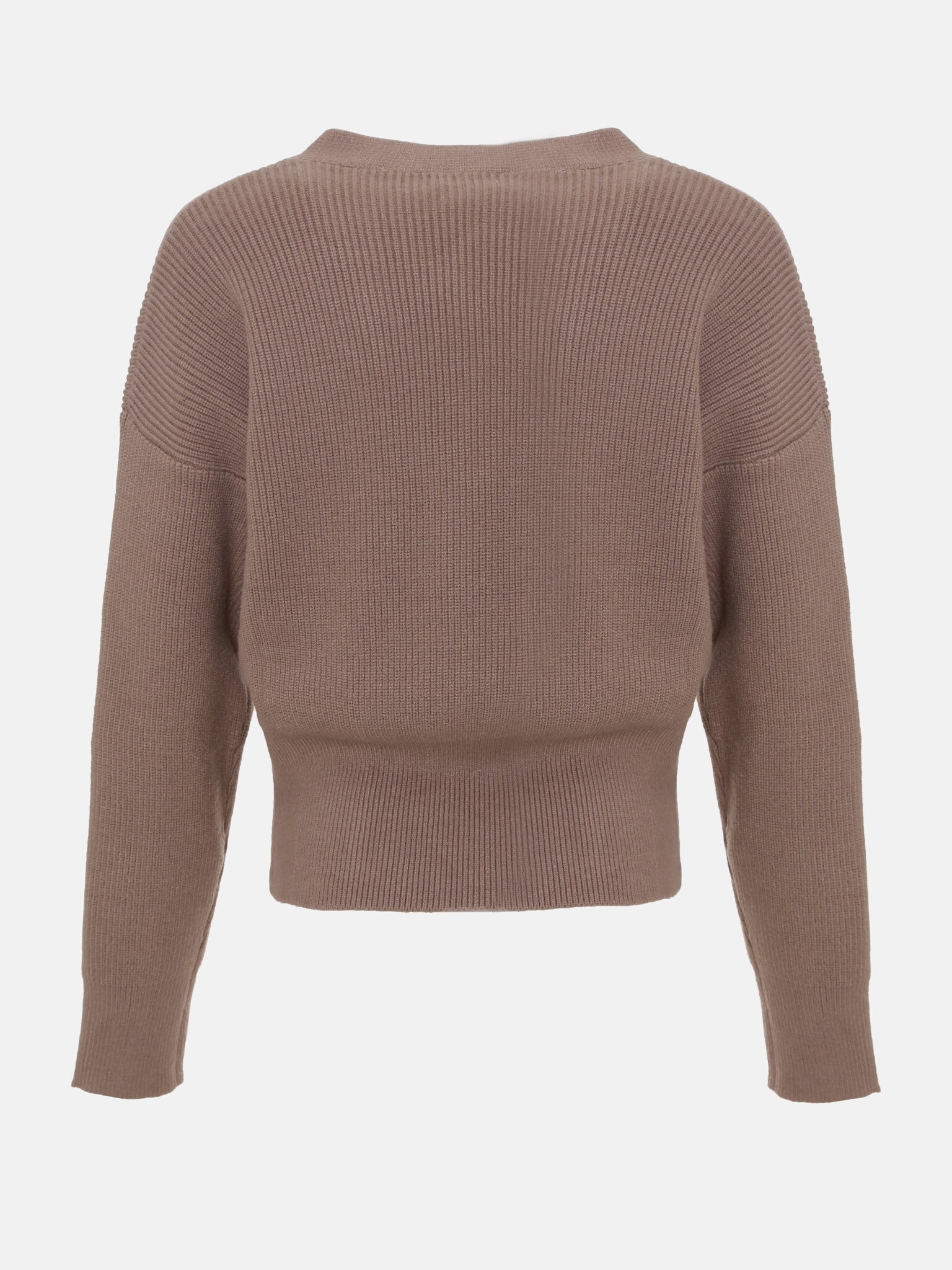 Asymmetric ribbed-knit cardigan :: LICHI - Online fashion store