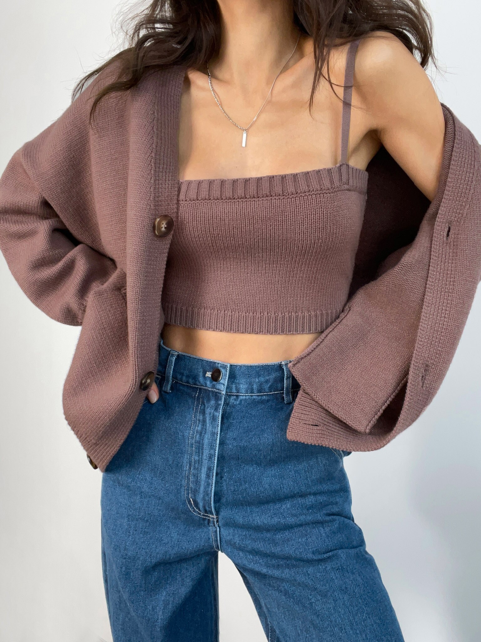 oversized knitted top