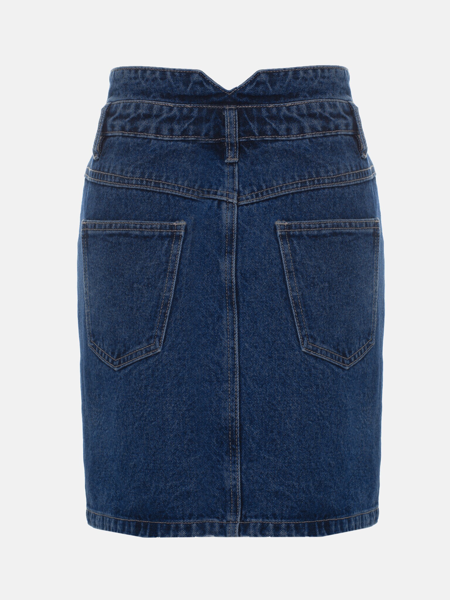 LICHI - Online fashion store :: Buttoned denim mini skirt