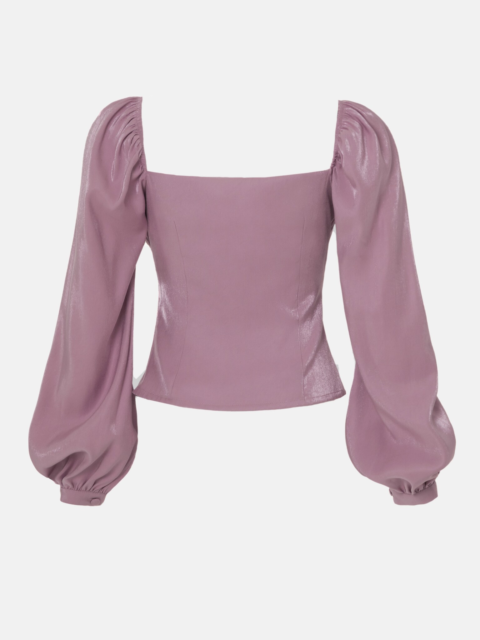 LICHI - Online fashion store :: Square-neckline puff sleeve blouse