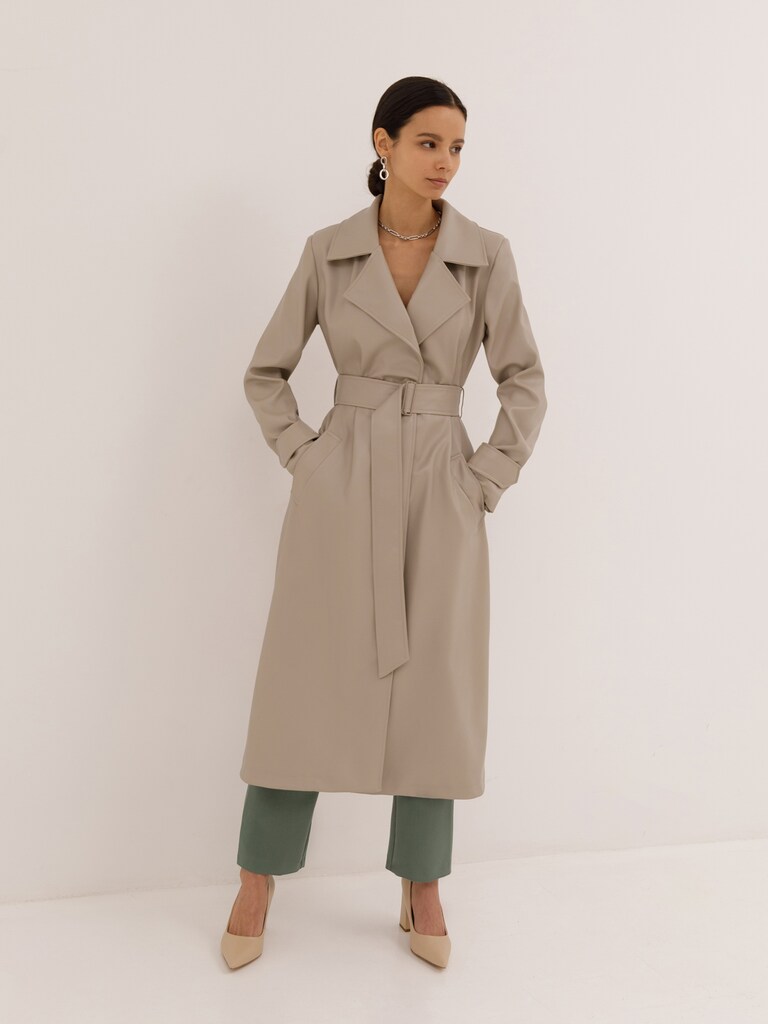 Nevada Vegan Leather Trench Coat curated on LTK