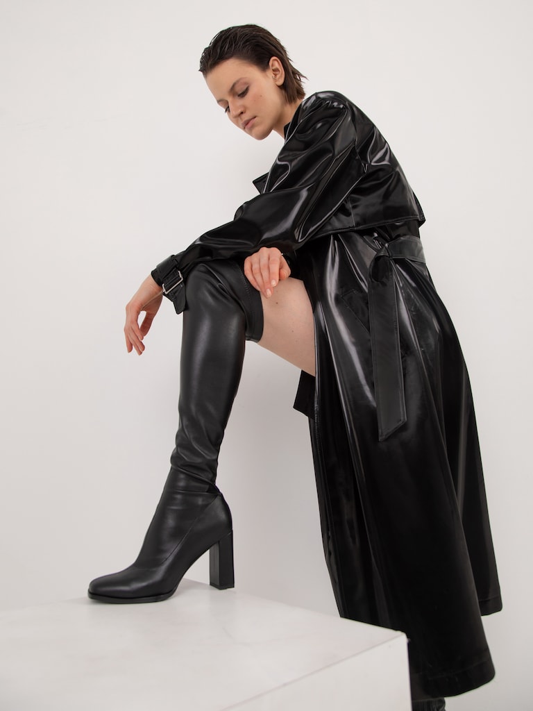 regel mobiel Kudde LICHI - Online fashion store :: Over-the-knee vegan-leather boots