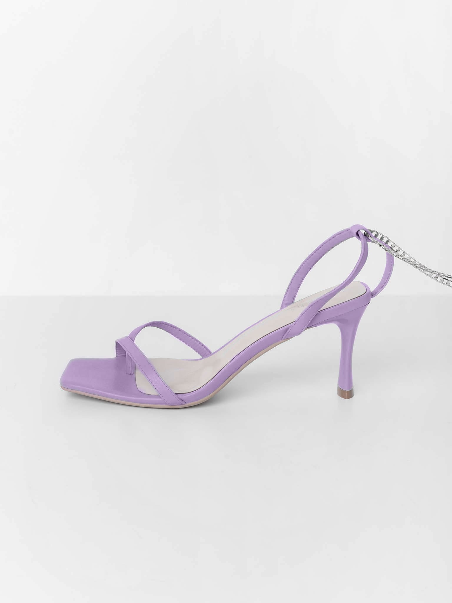Tie-strap high-heel sandals