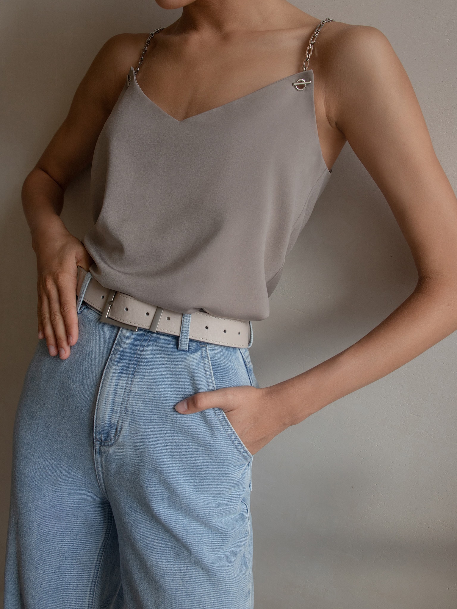 Chain-embellished camisole