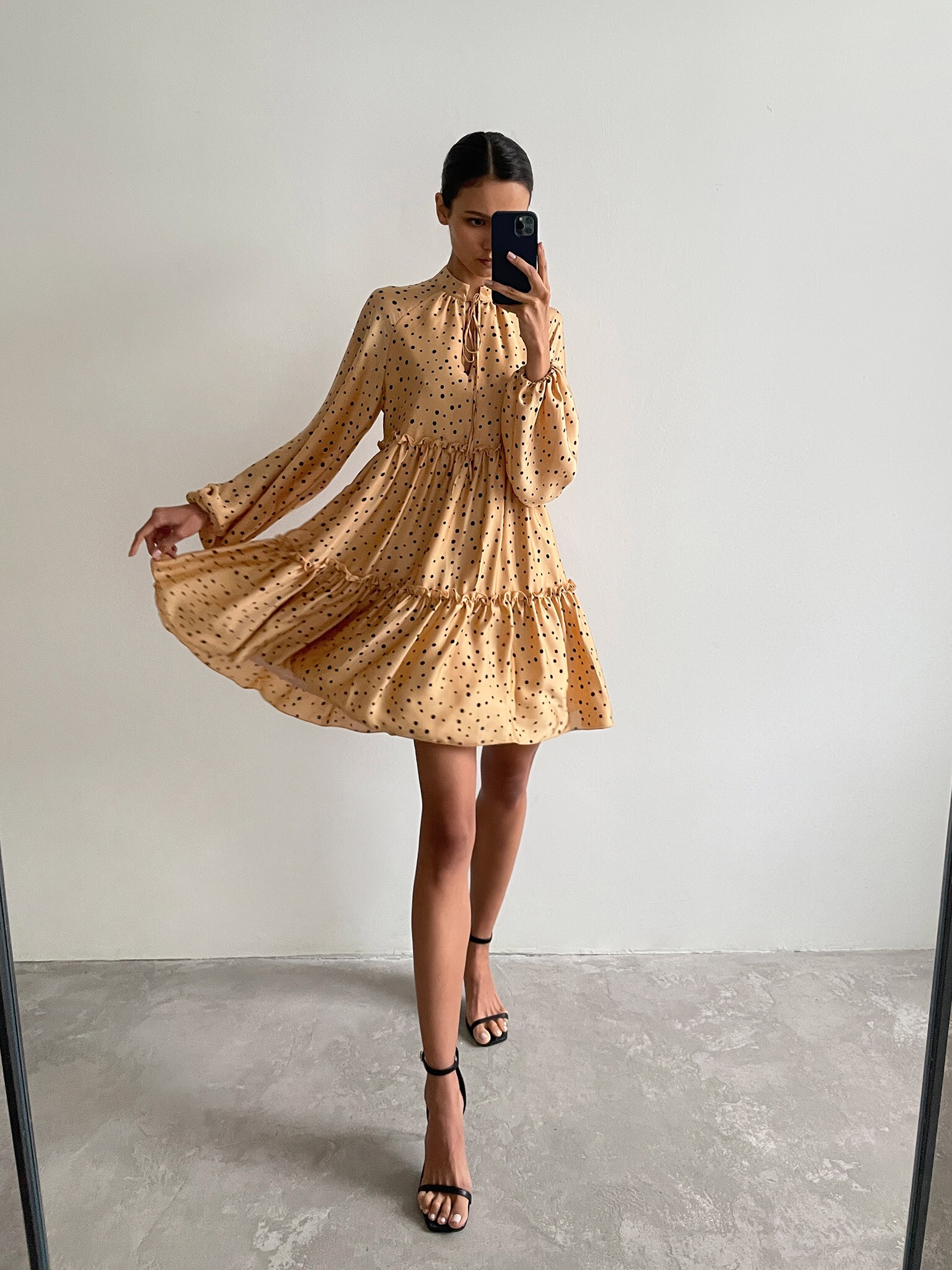 Tiered mini dress