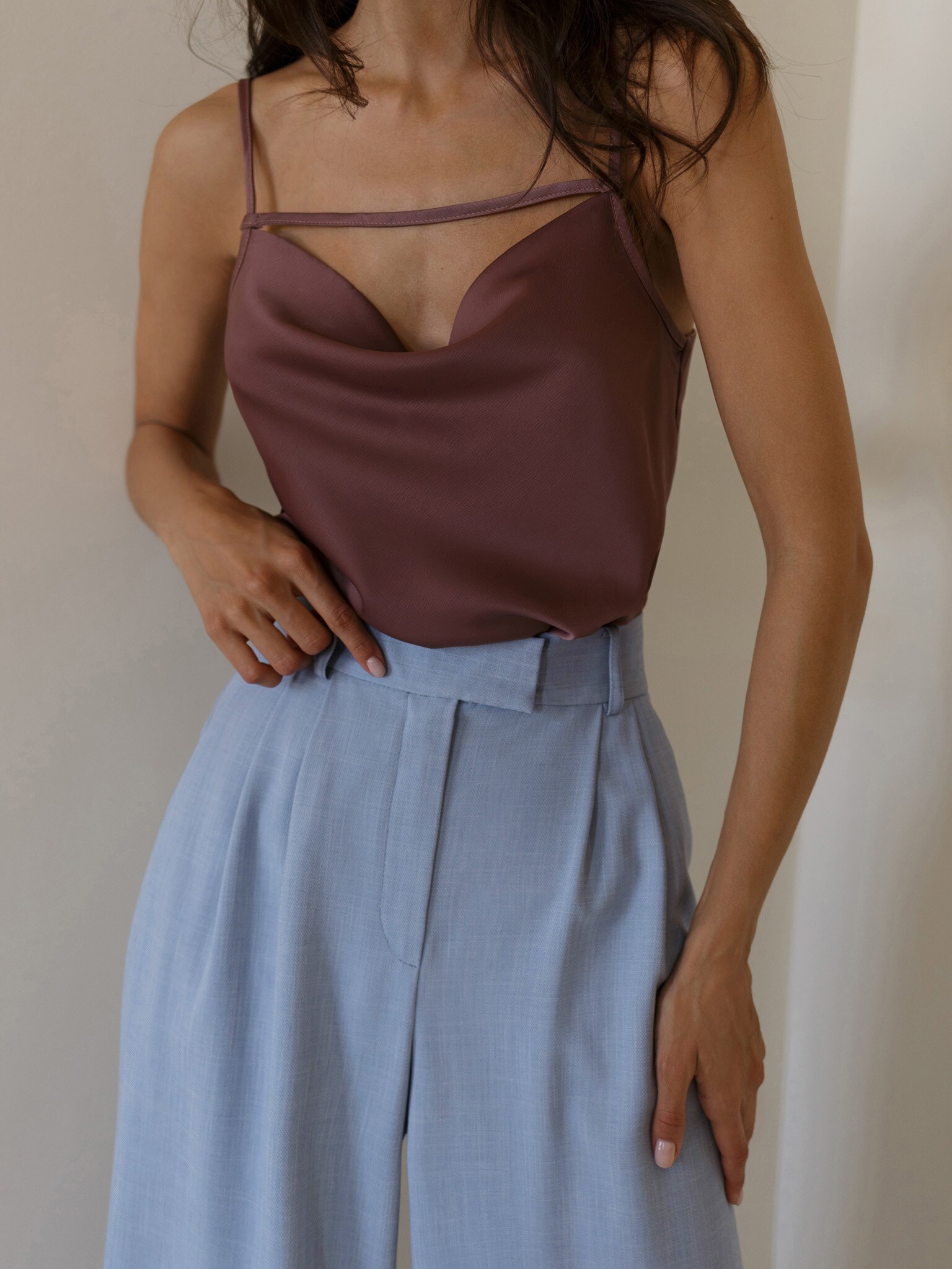 Draped camisole