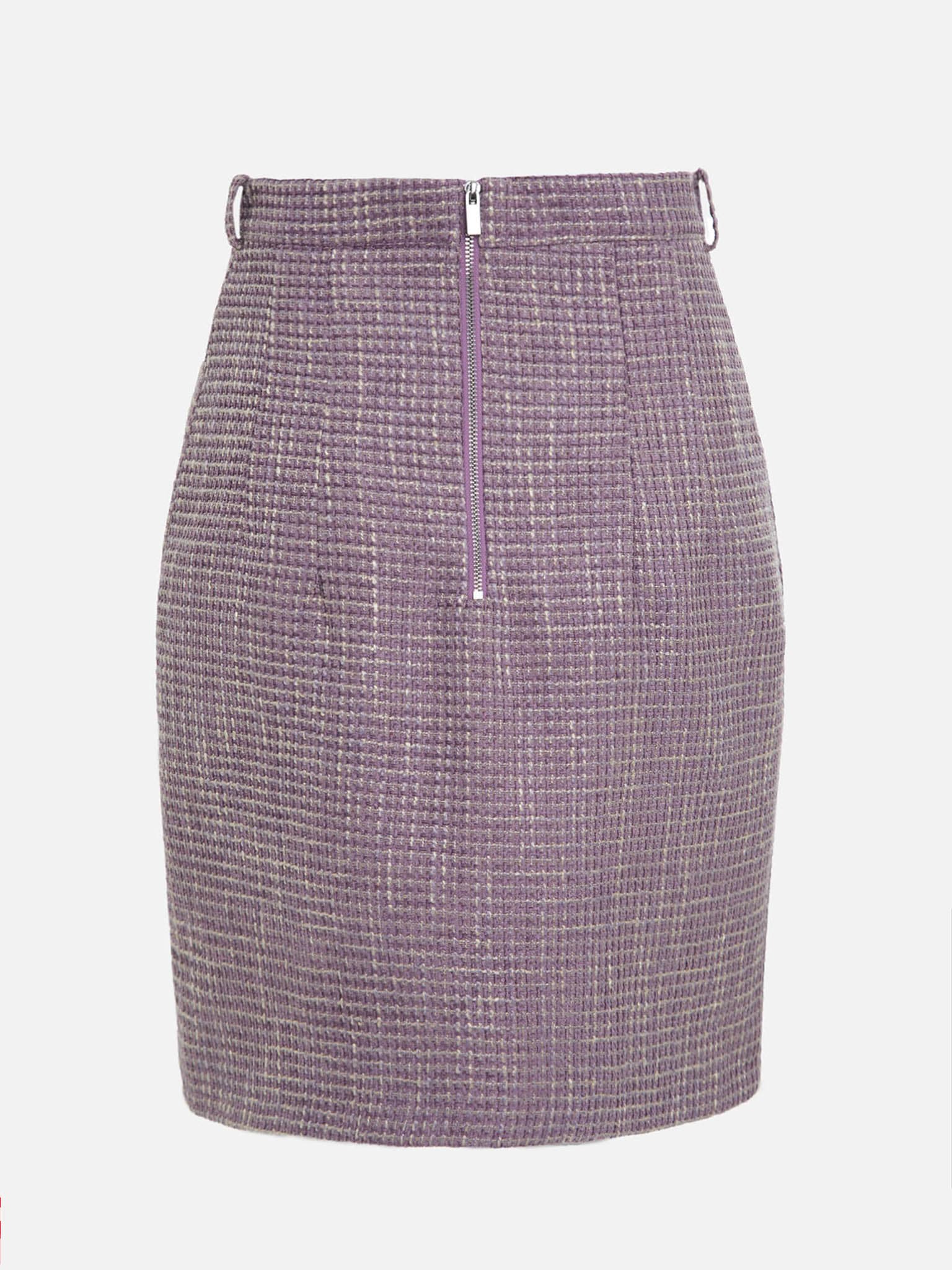 Tweed mini skirt