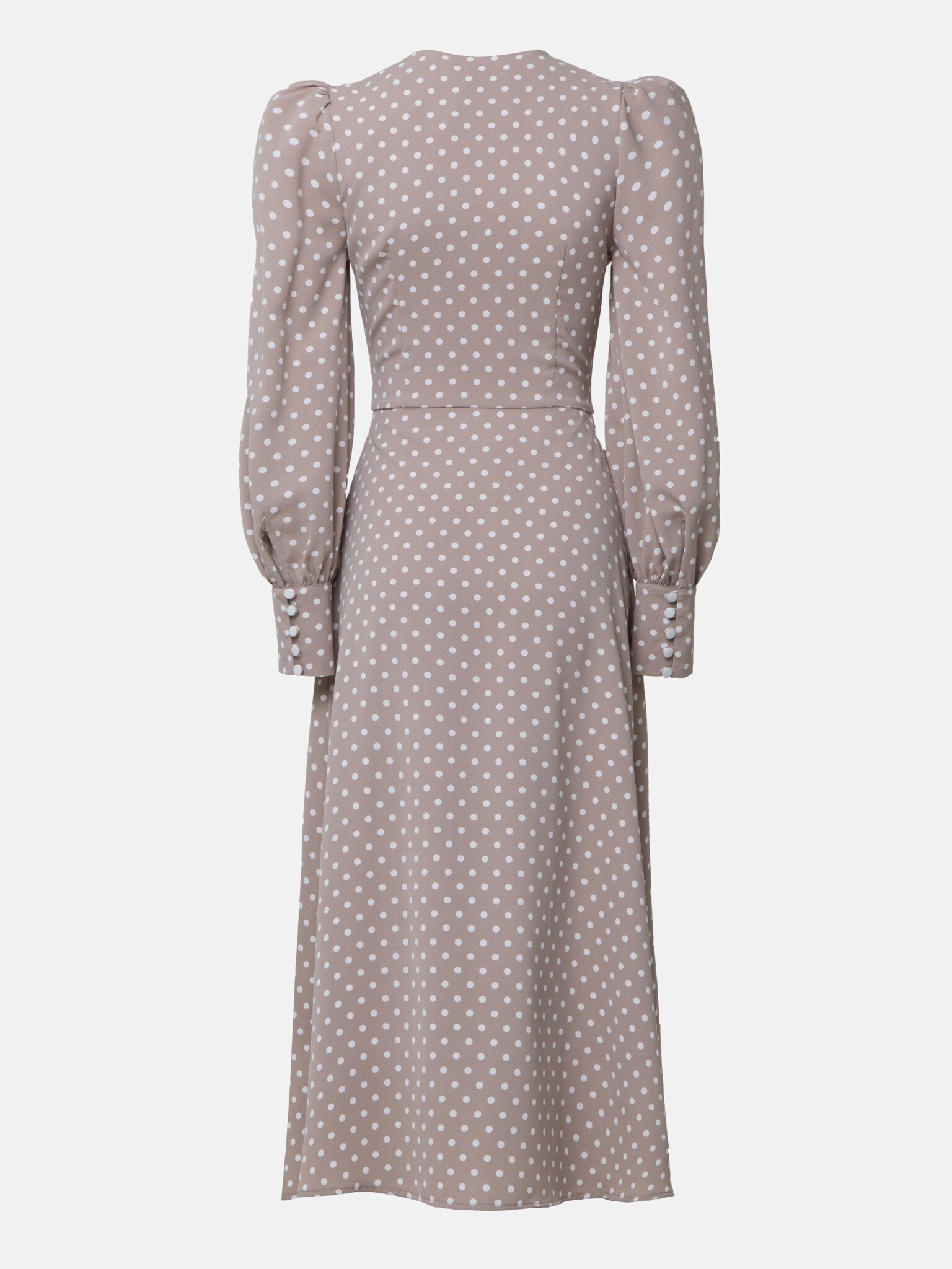 Buttoned midi dress