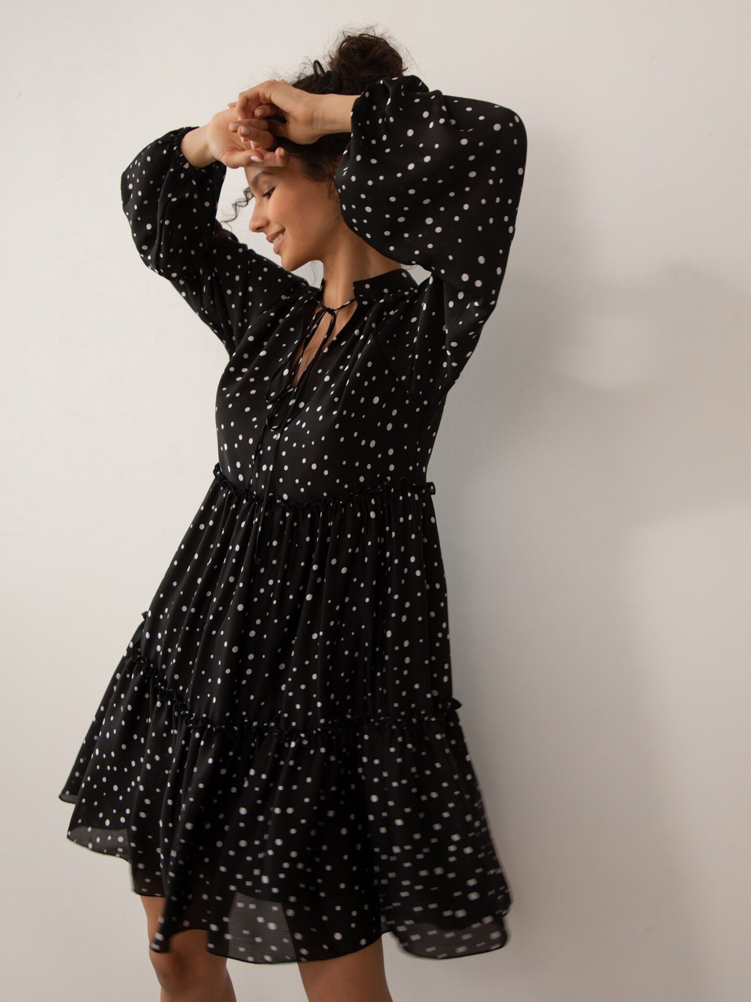 Tiered mini dress :: LICHI - Online fashion store