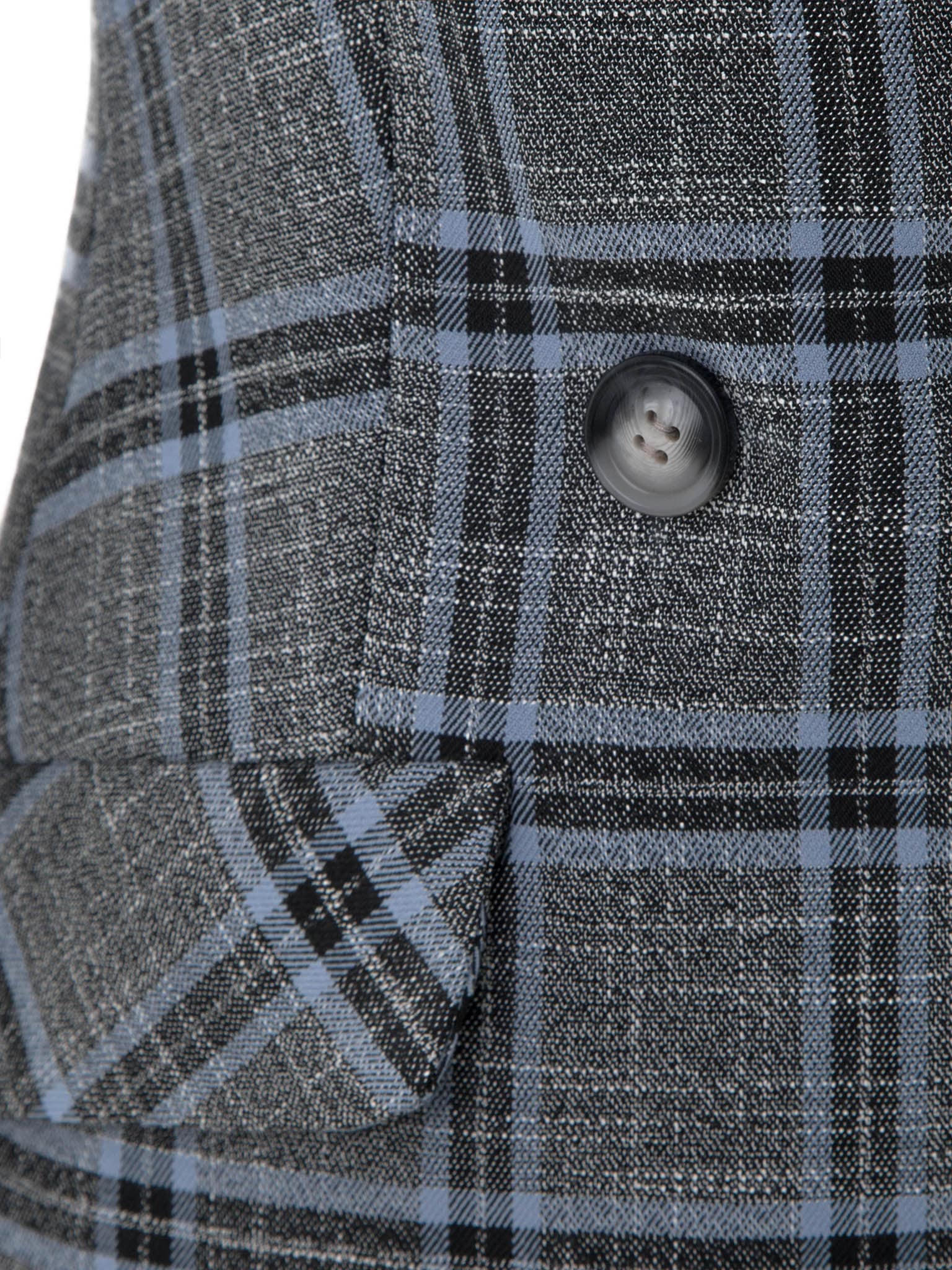 Double-breasted cotton-blend blazer
