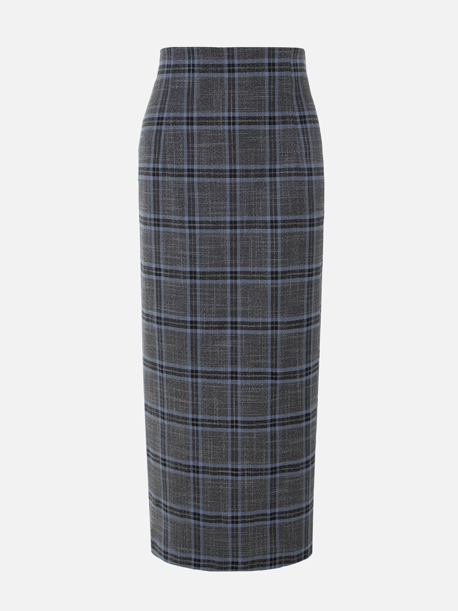 Cotton-blend midi skirt