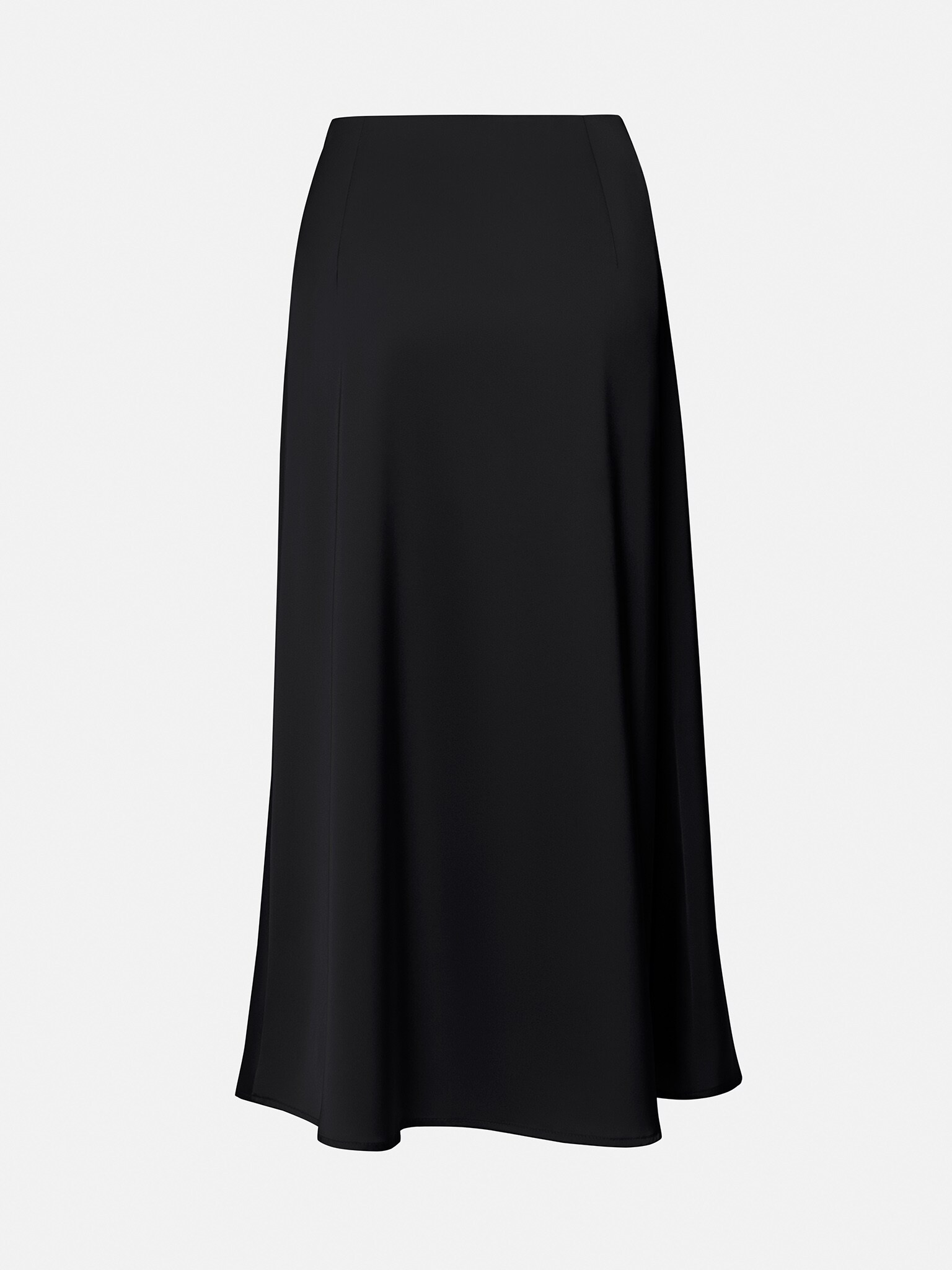 Satin midi skirt