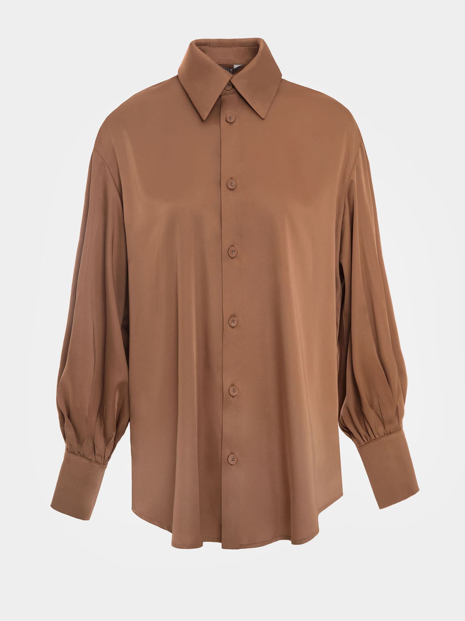 Loose-fit puff sleeve blouse
