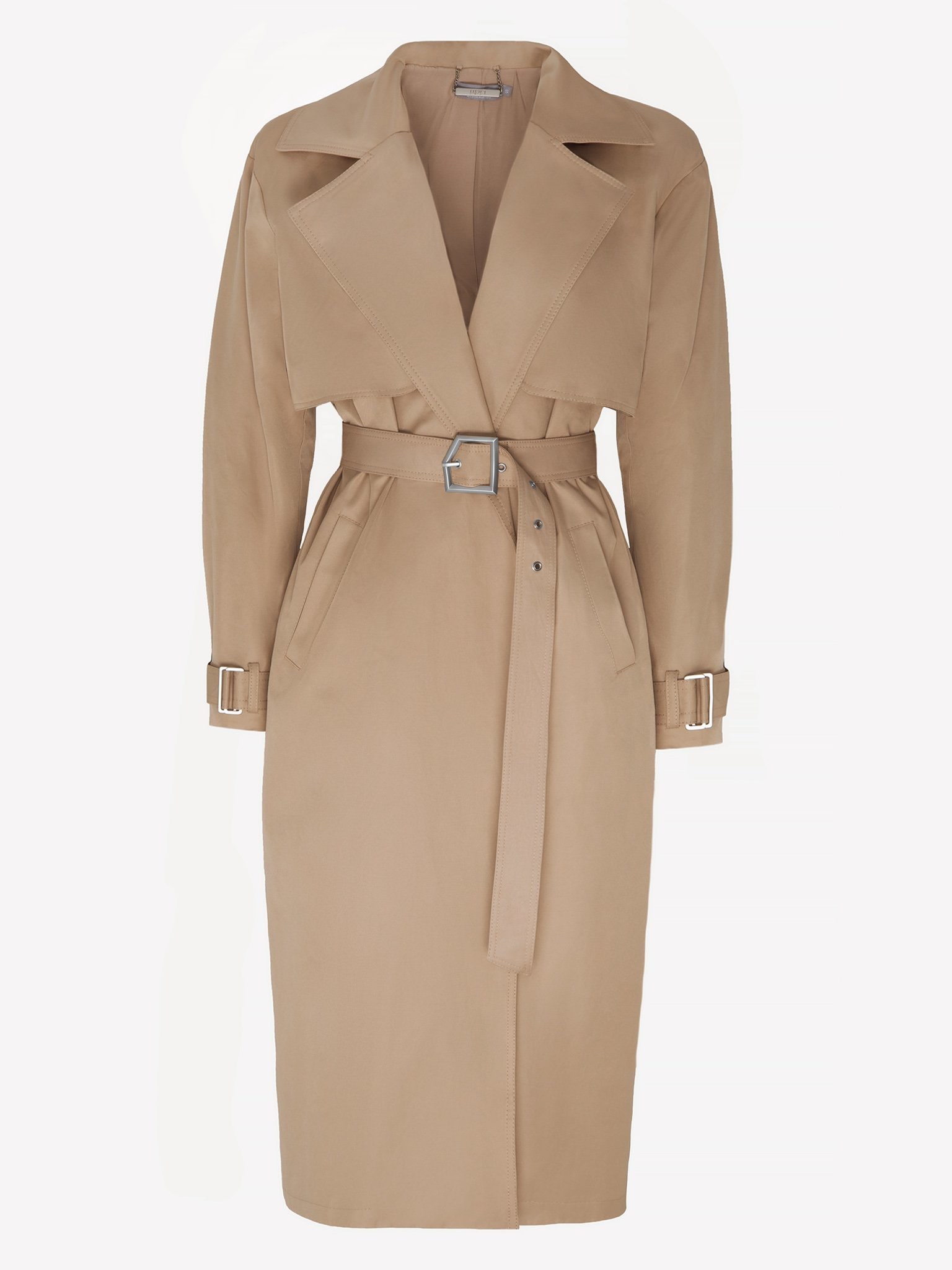 Buckle-detailed trench coat :: LICHI - Online fashion store