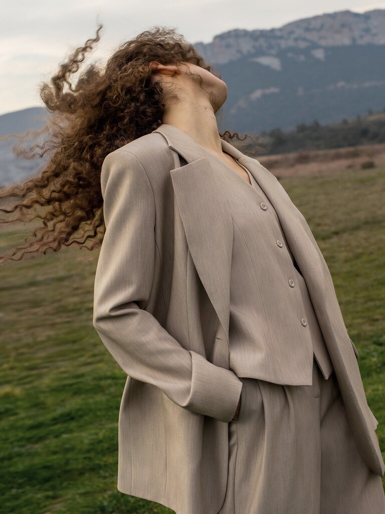 Cropped tweed jacket :: LICHI - Online fashion store