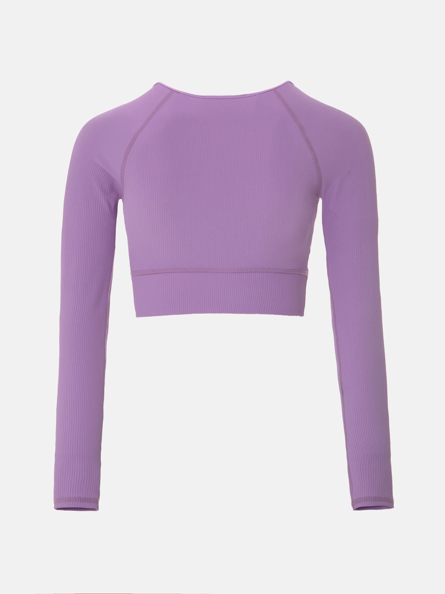 Ribbed stretch crop top
