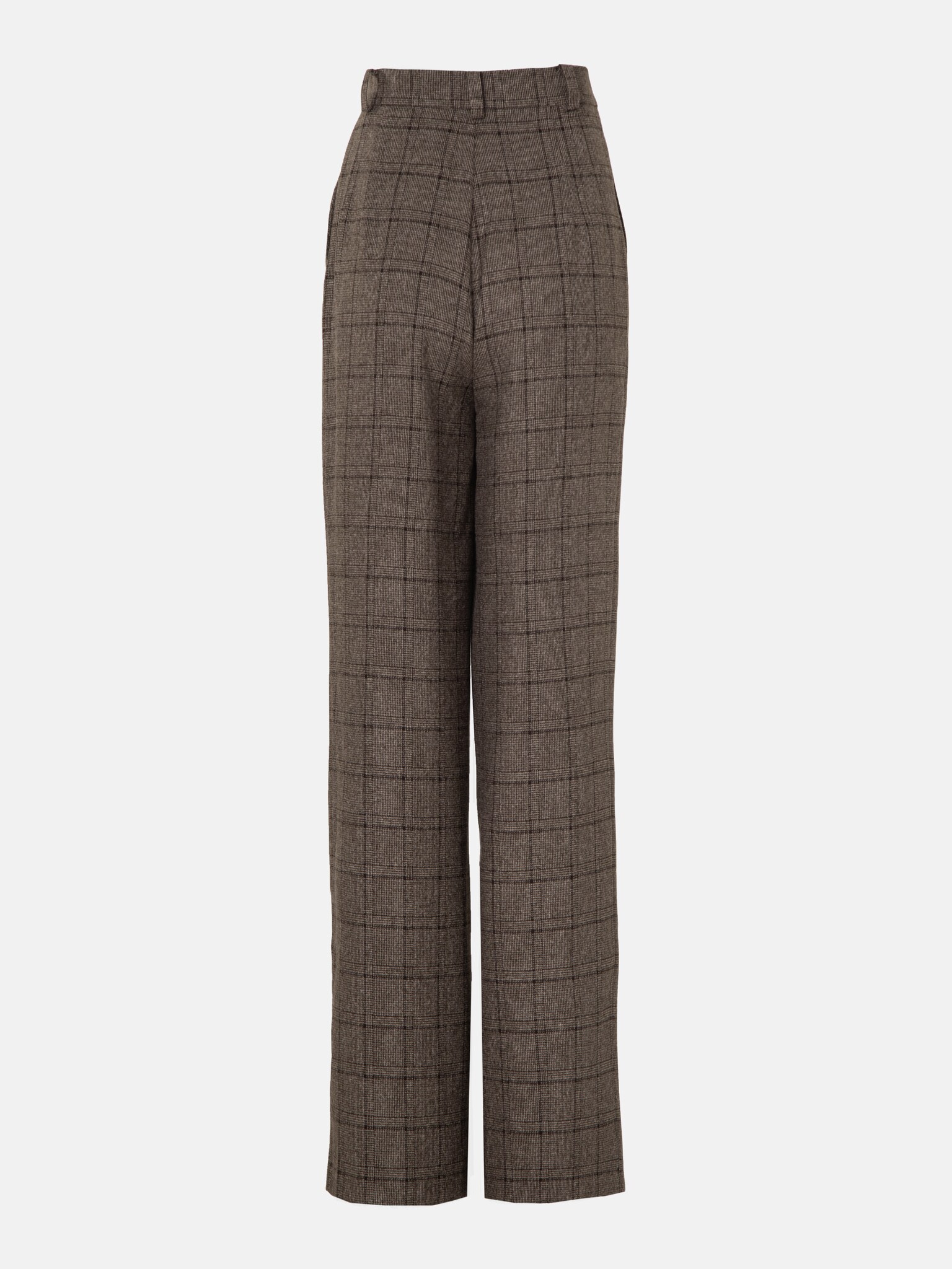 LICHI - Online fashion store :: Pleated wide-leg wool-blend pants