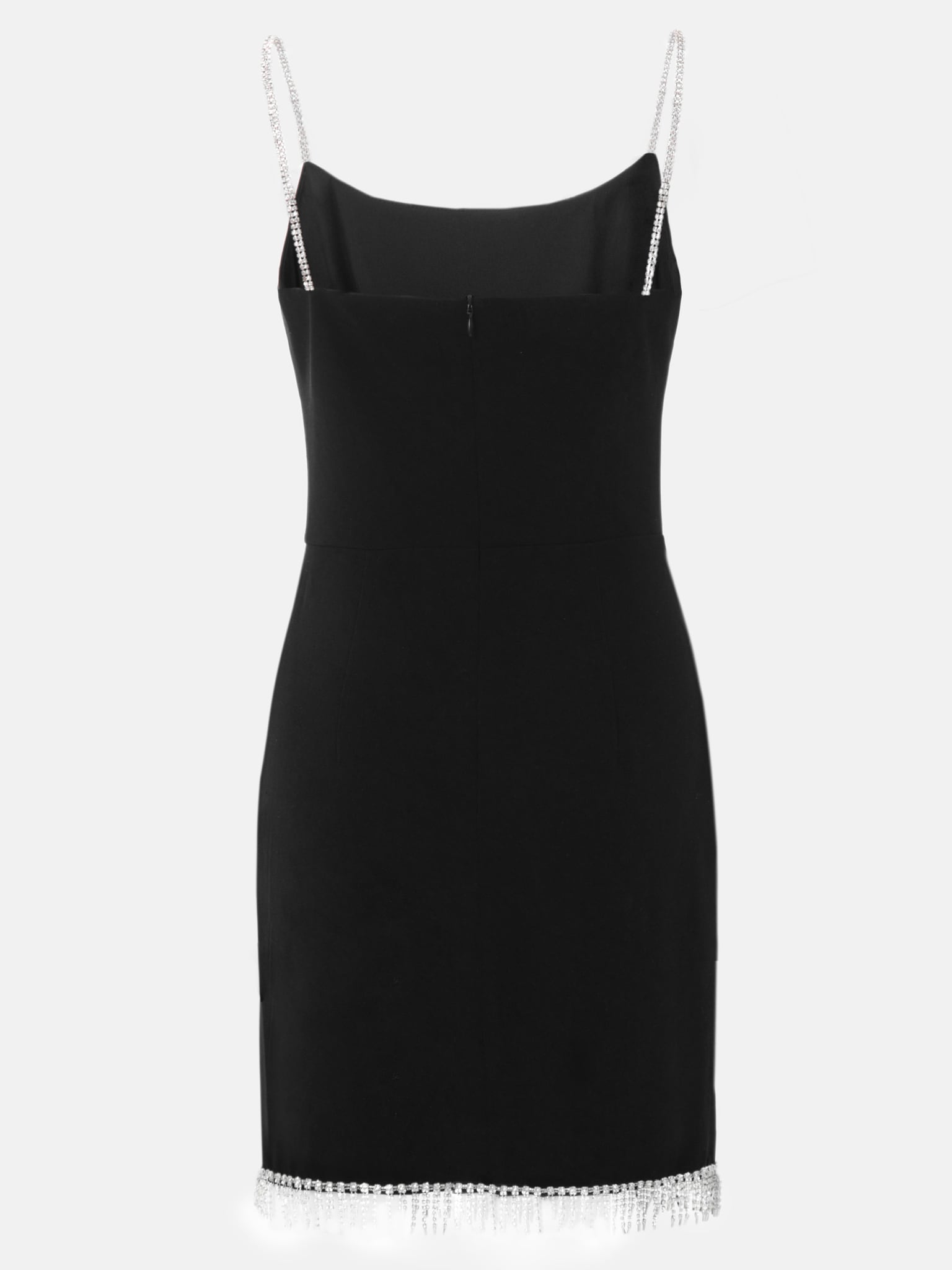 Rhinestone-embellished slim-fit mini dress :: LICHI - Online fashion store
