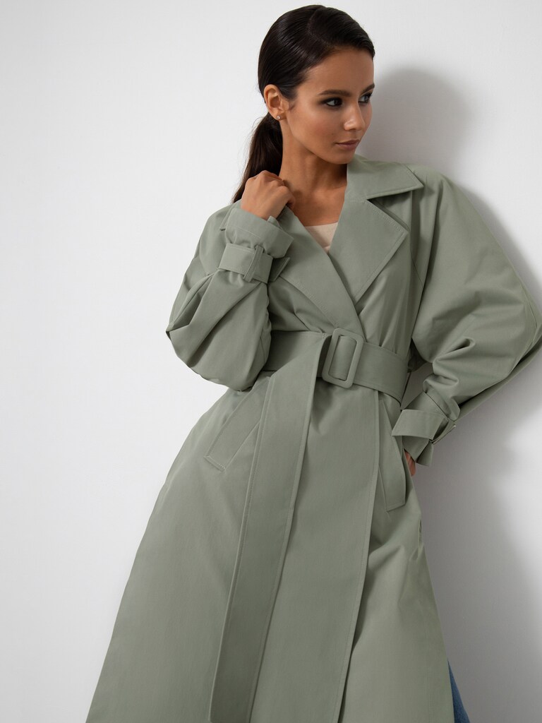 Oversized Belted Trench Coat