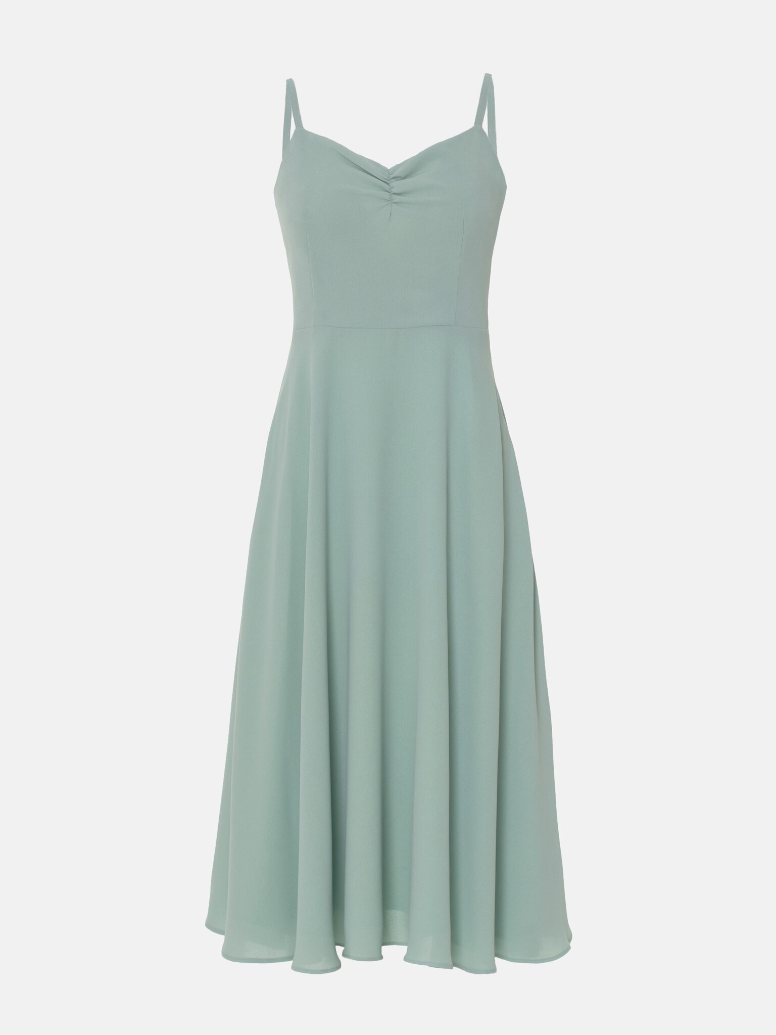 Sweetheart-neckline midi dress