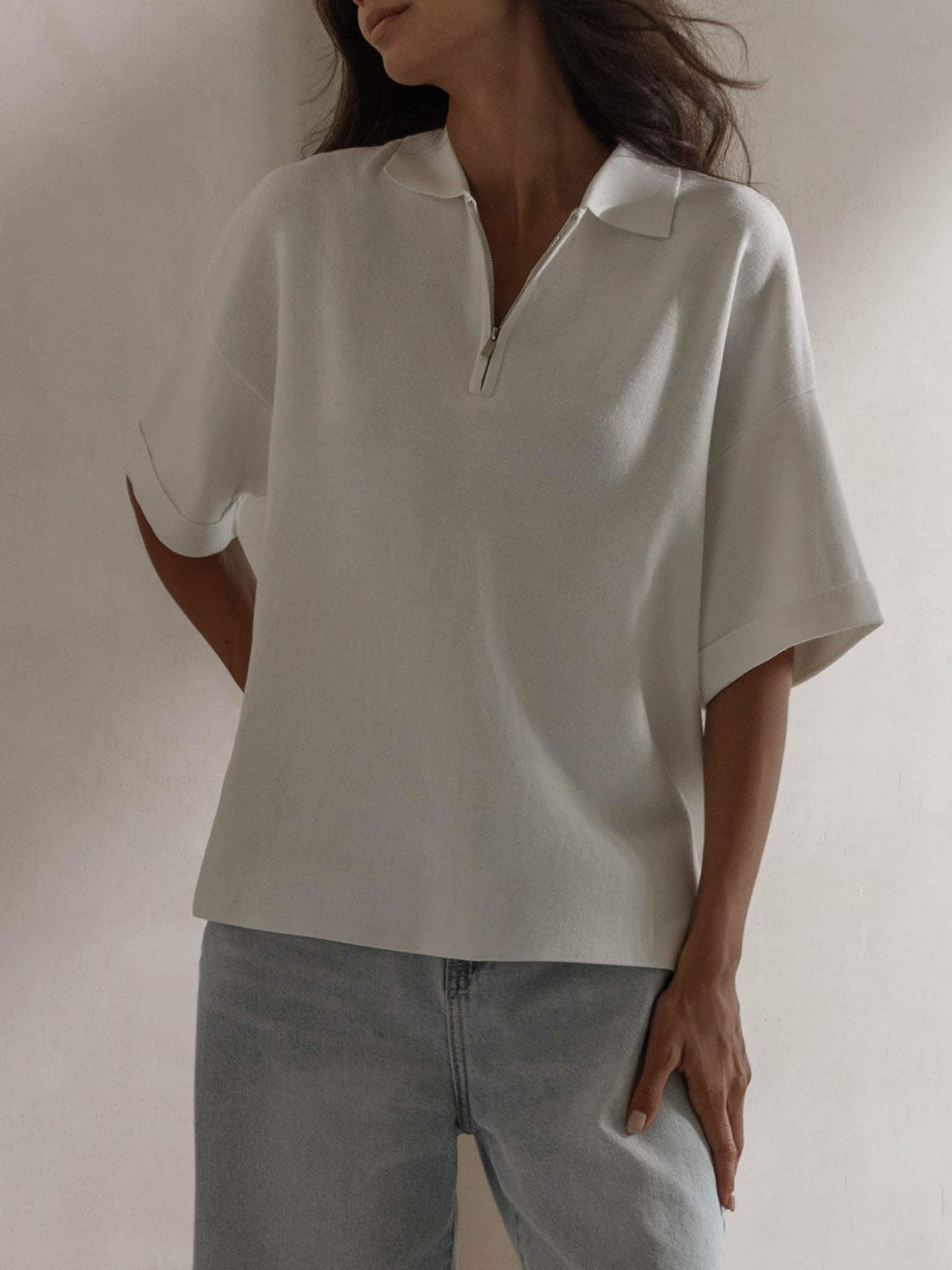 Relaxed polo shirt