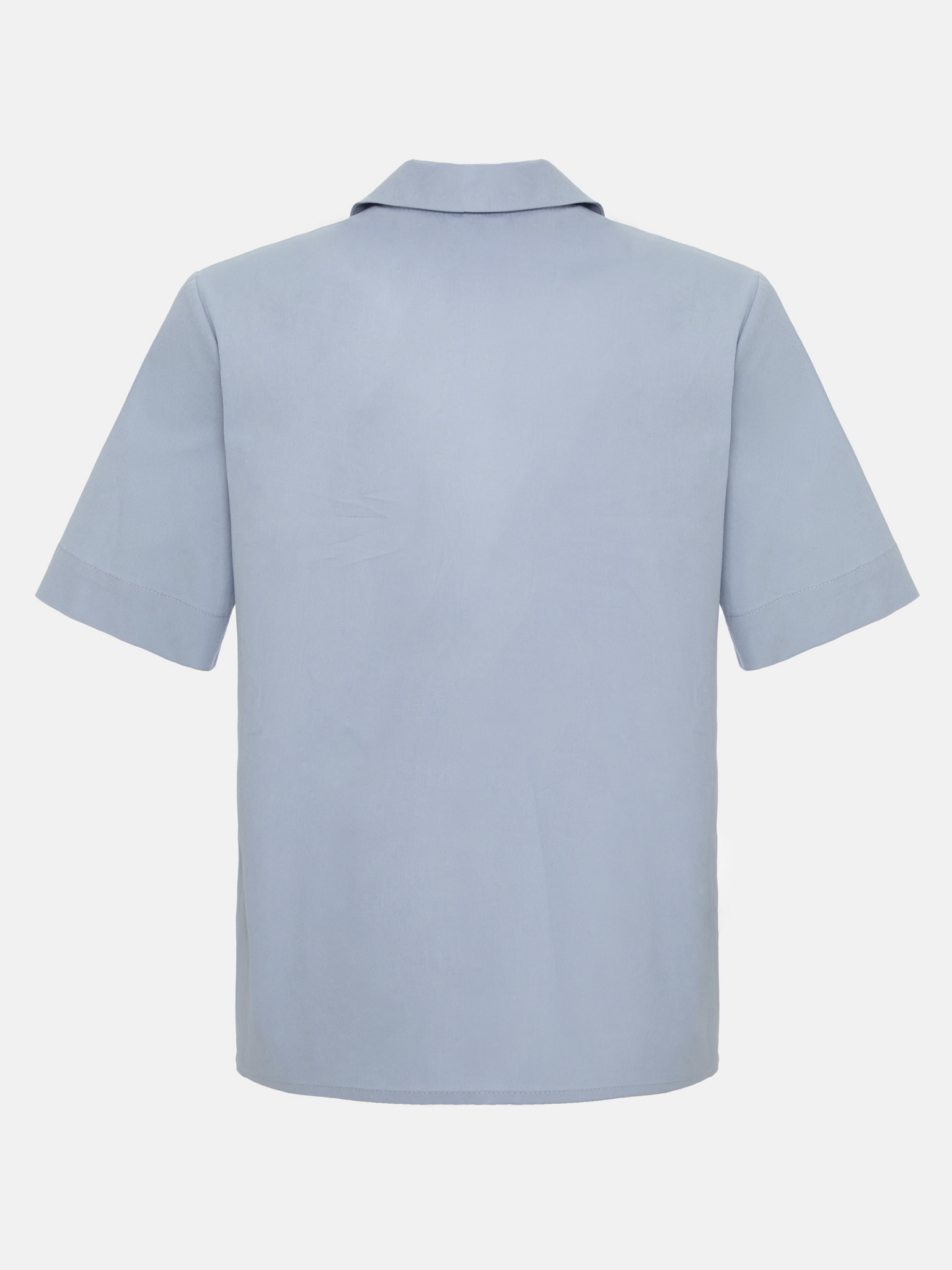 Lapel-collar cotton shirt