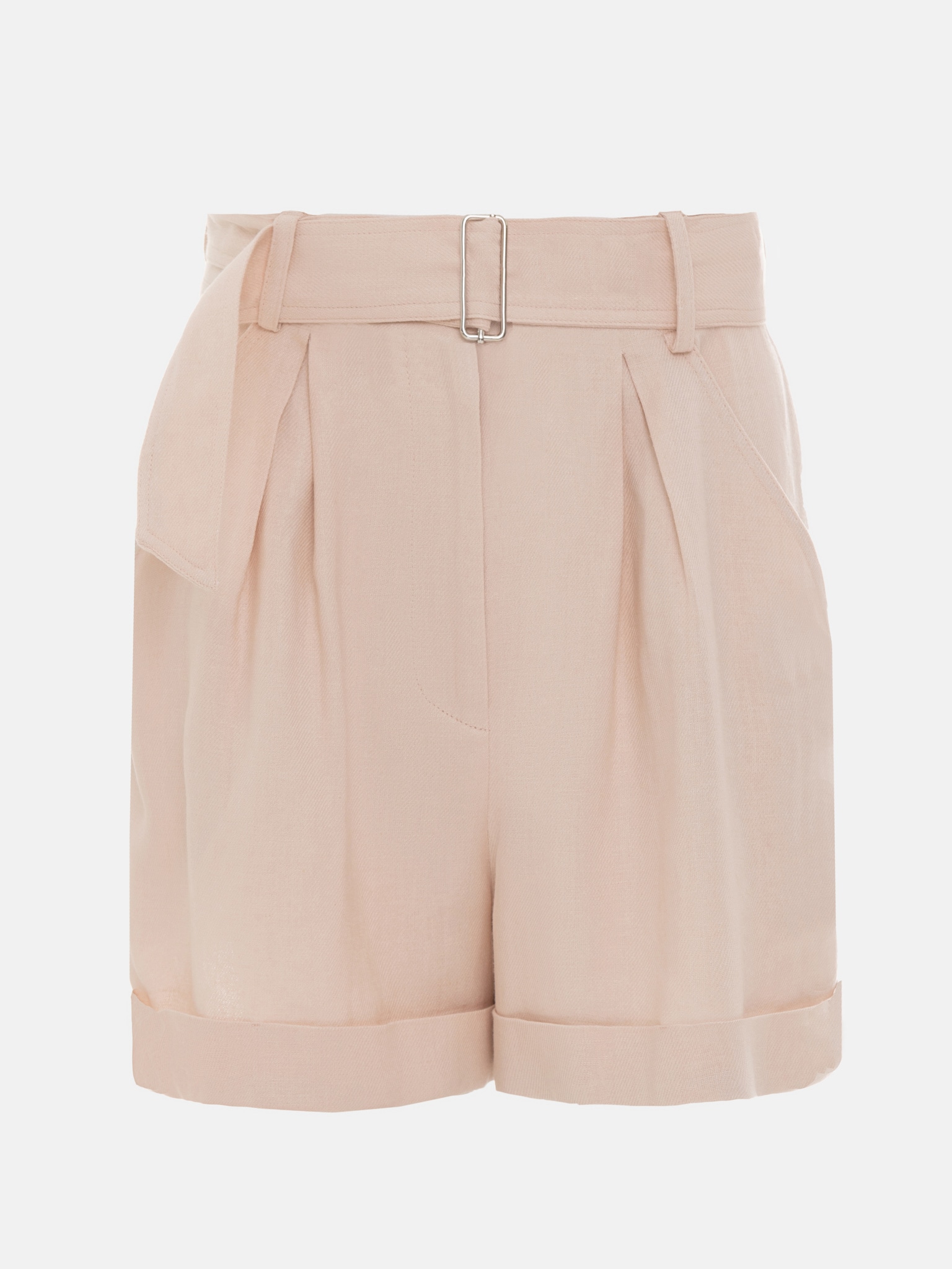 Pleated linen shorts :: LICHI - Online fashion store