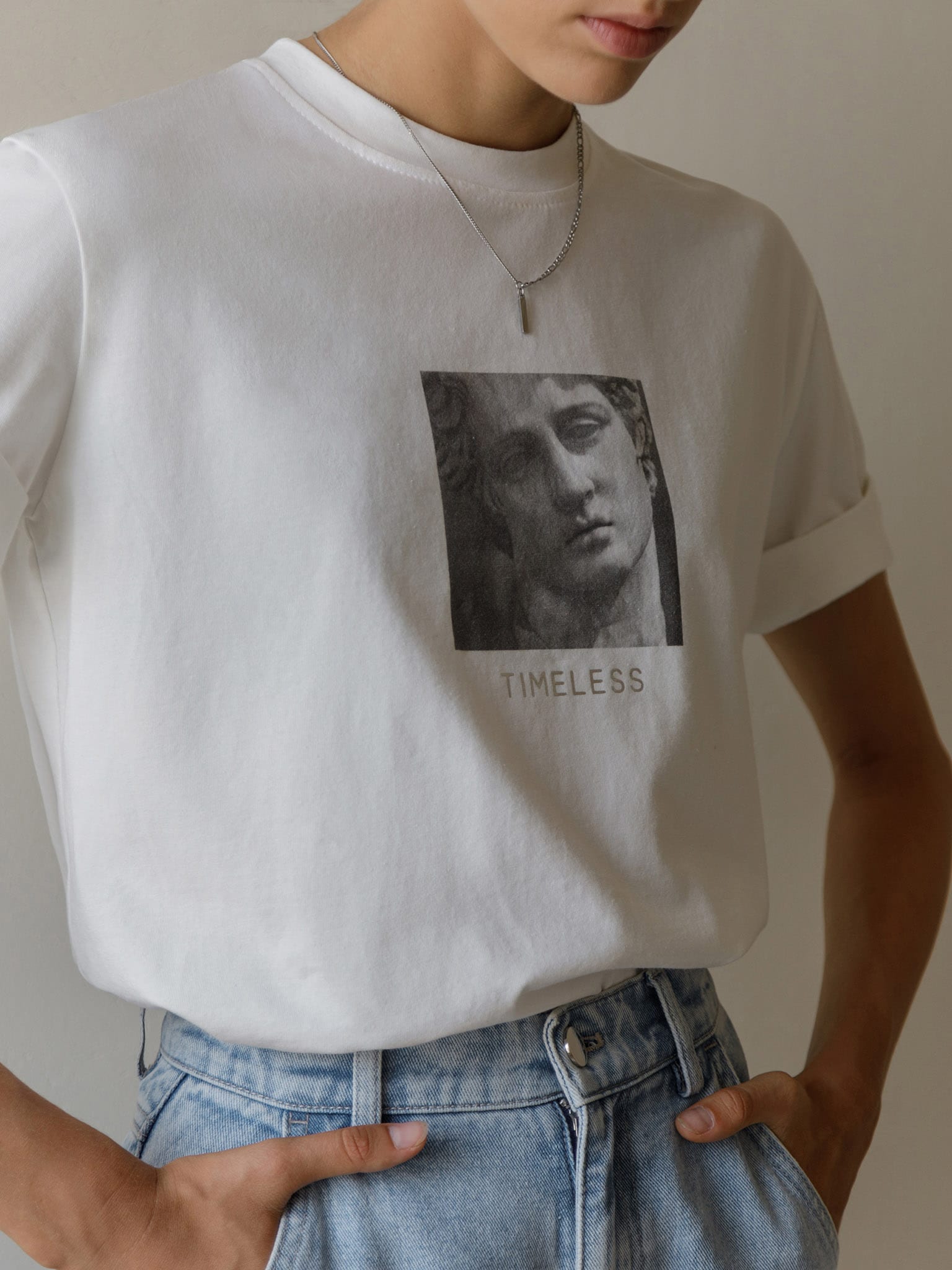 Art printed cotton-jersey T-shirt