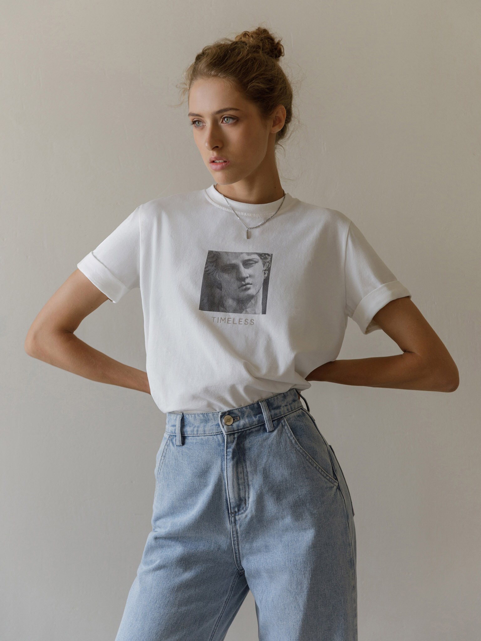 Art printed cotton-jersey T-shirt