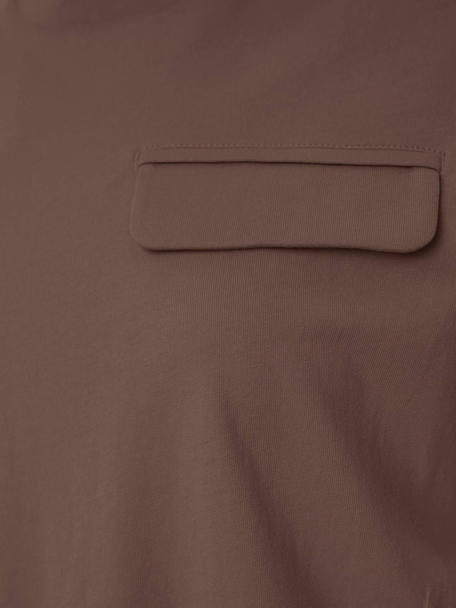 Baumwoll-T-Shirt mit Taschenverzierung