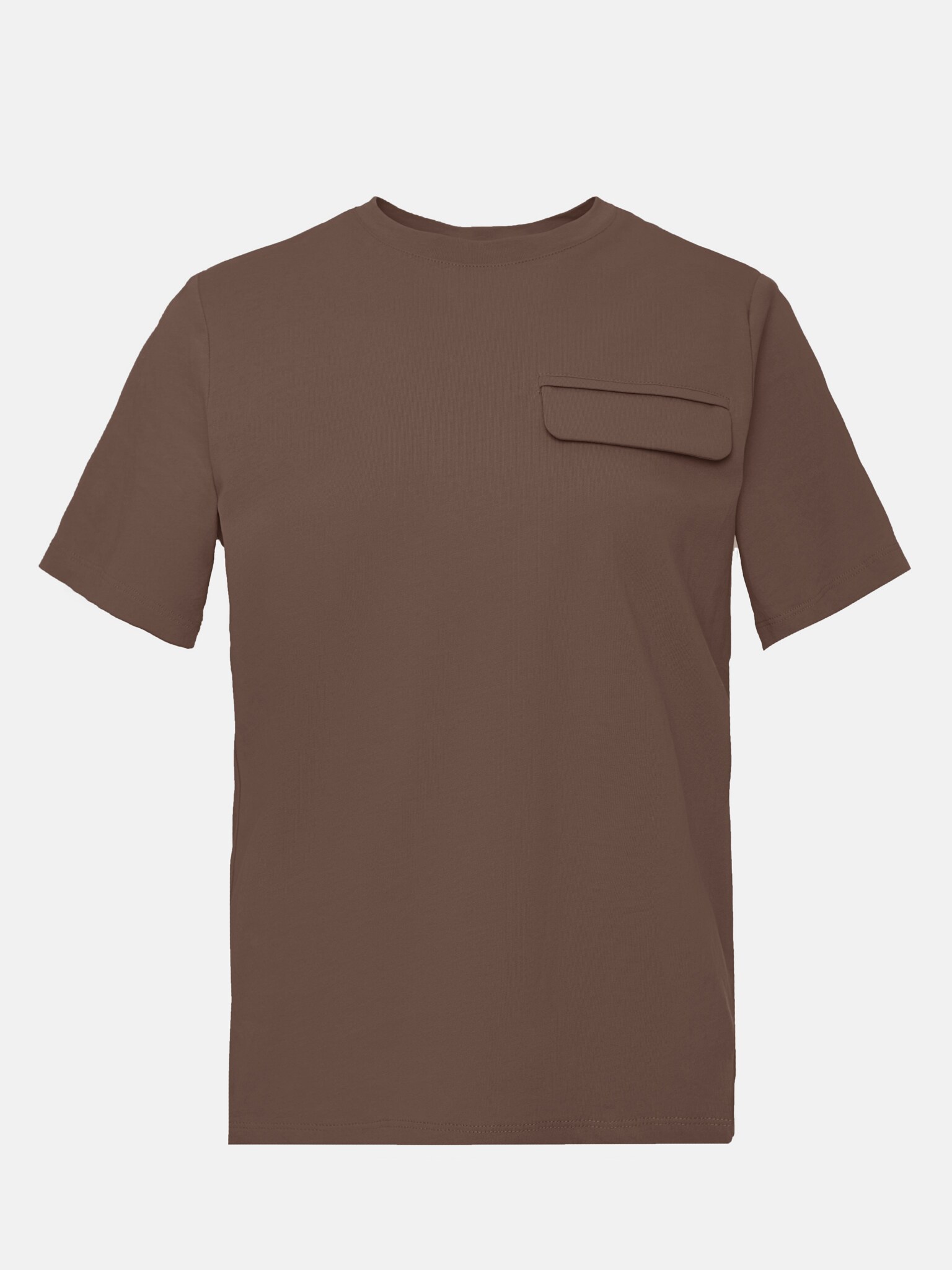 Baumwoll-T-Shirt mit Taschenverzierung
