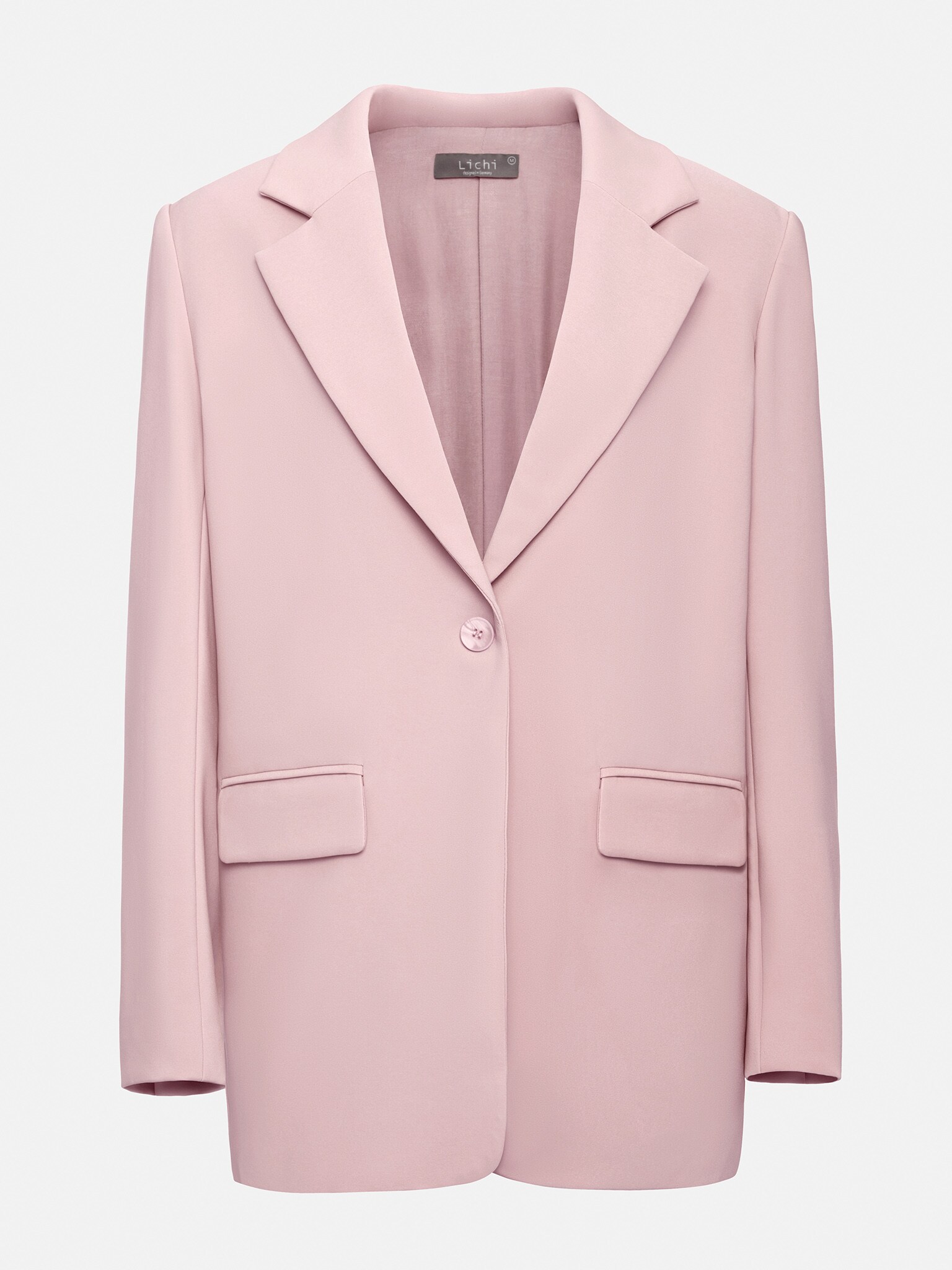 Straight single-button blazer :: LICHI - Online fashion store