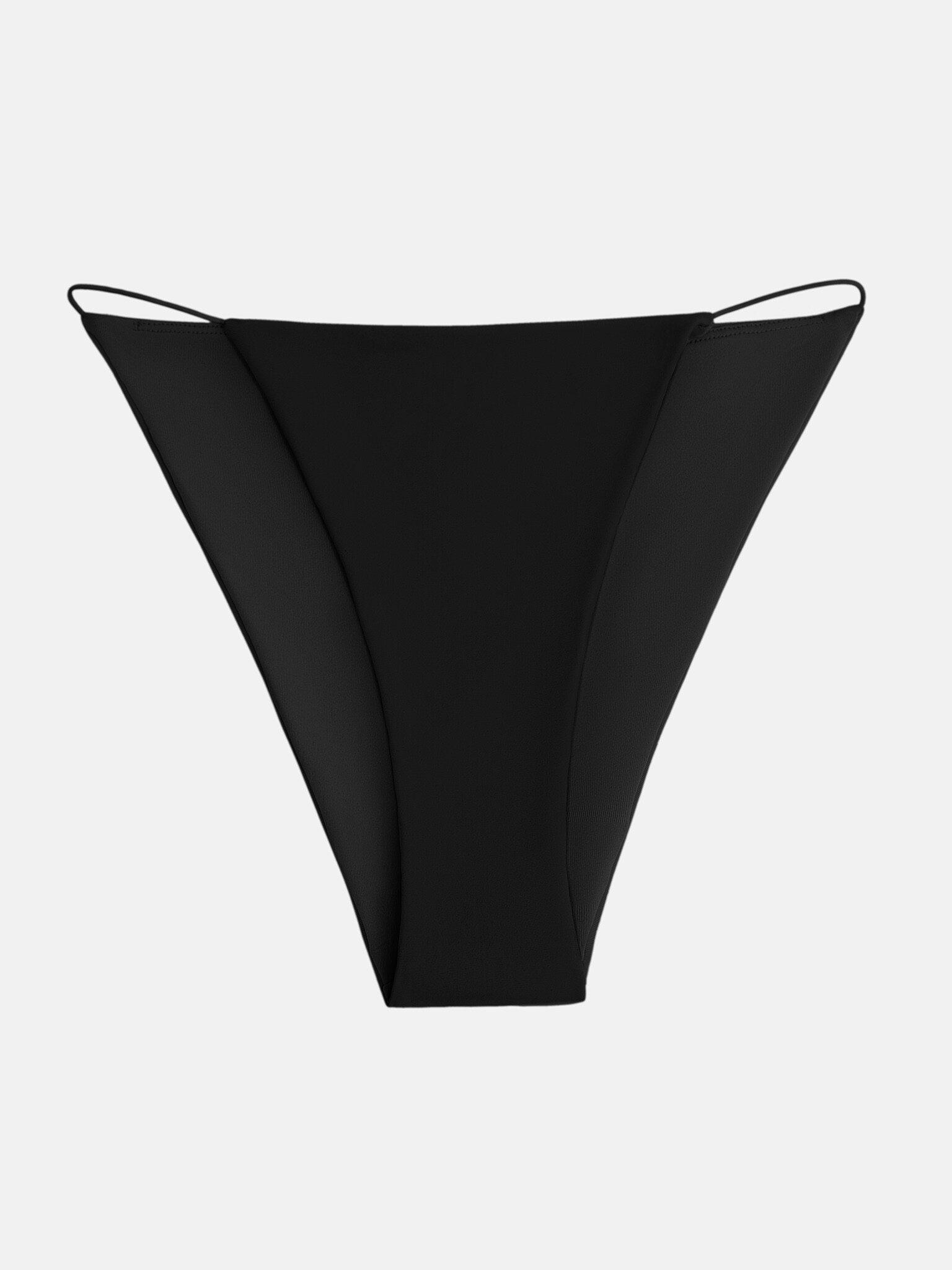 Side Strap Tiny Bikini Bottom Black
