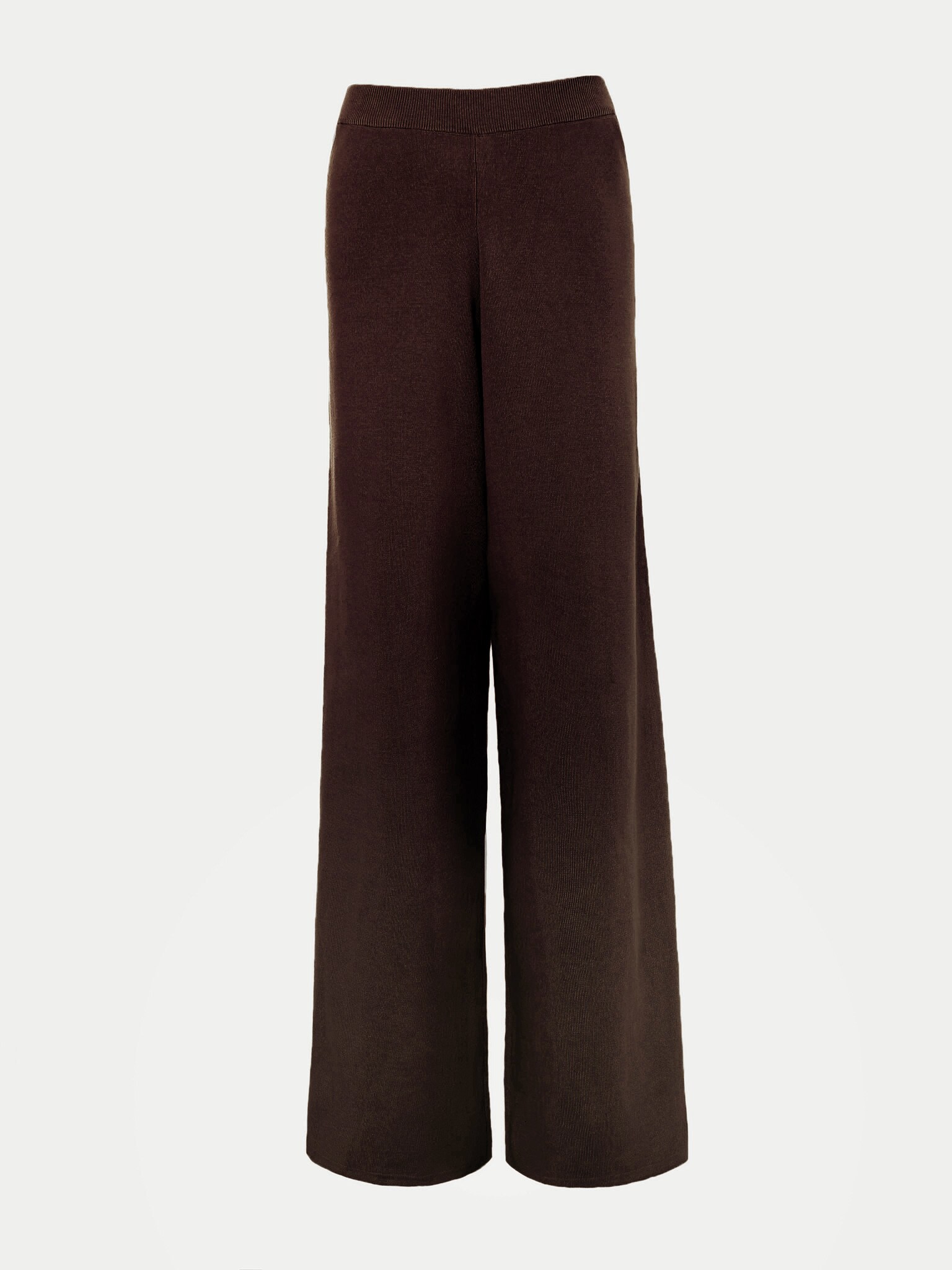 Ribbed-knit wide-leg pants :: LICHI - Online fashion store