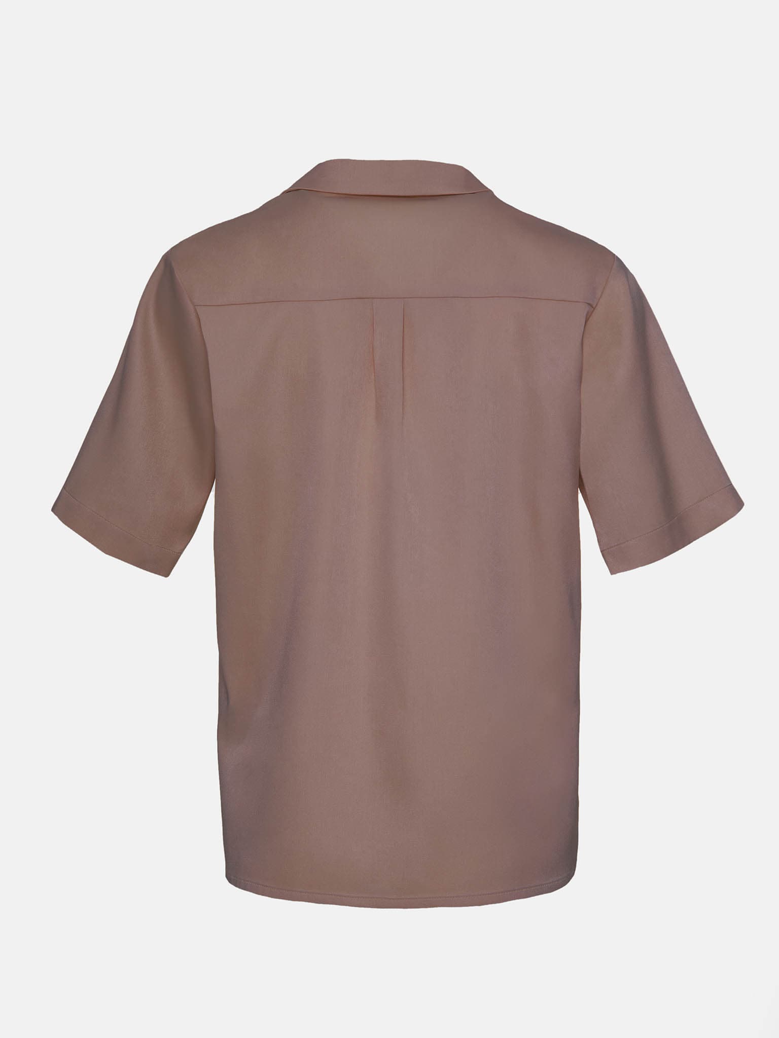 Flowing short-sleeve blouse