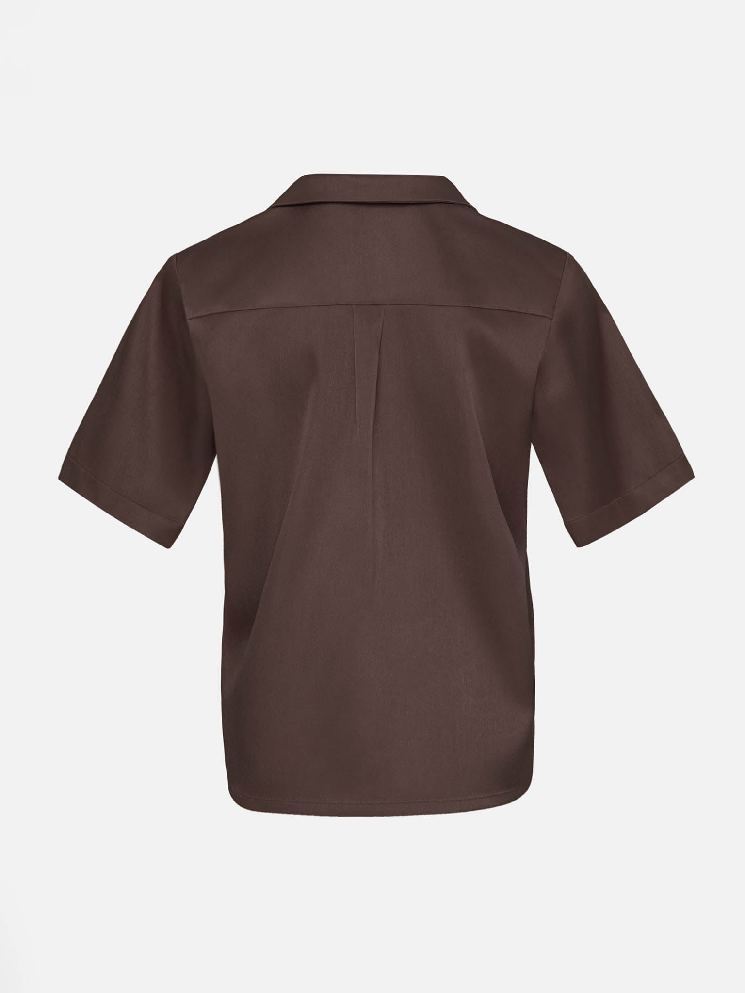 Flowing short-sleeve blouse