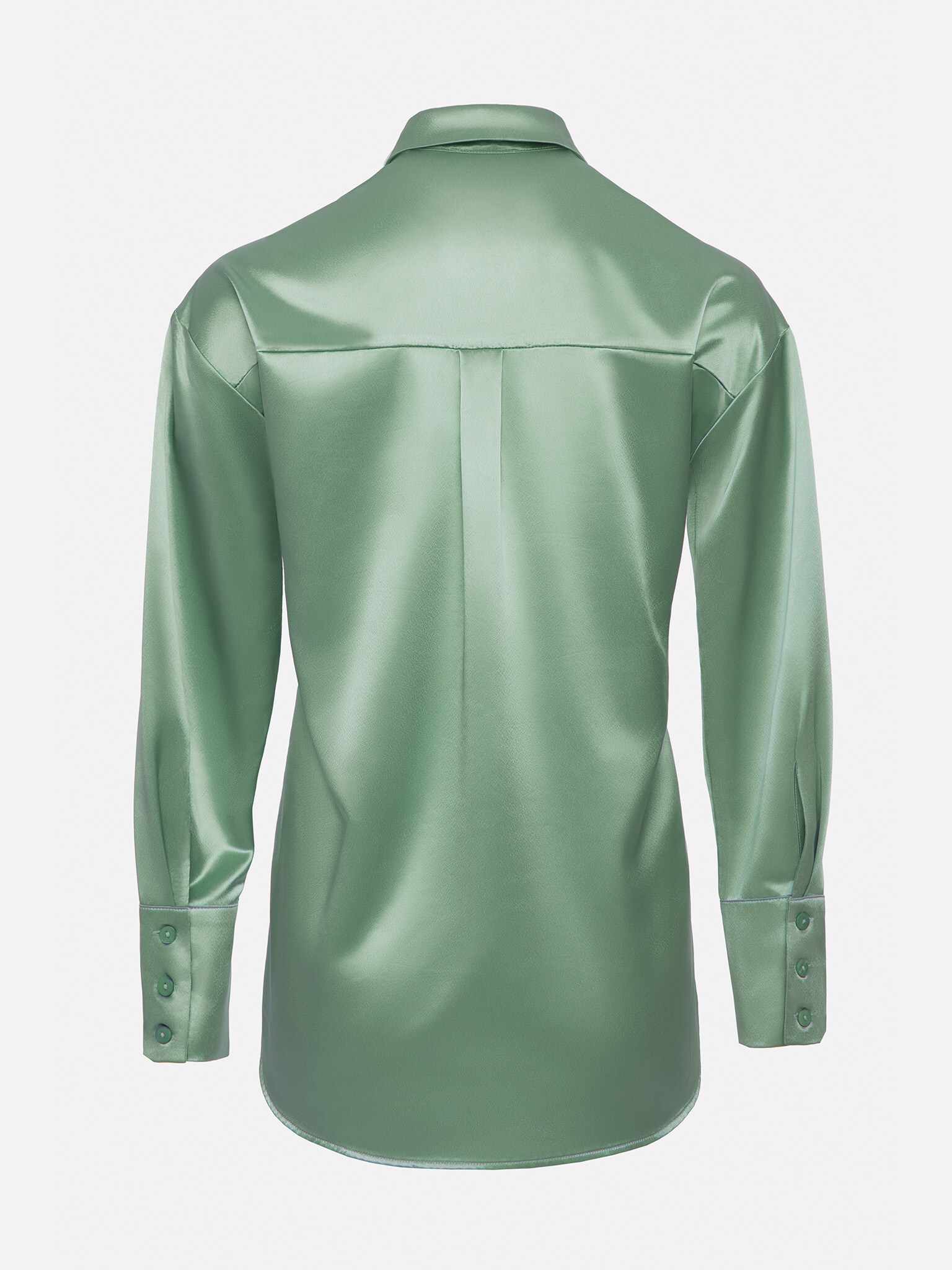 Loose-fit satin blouse