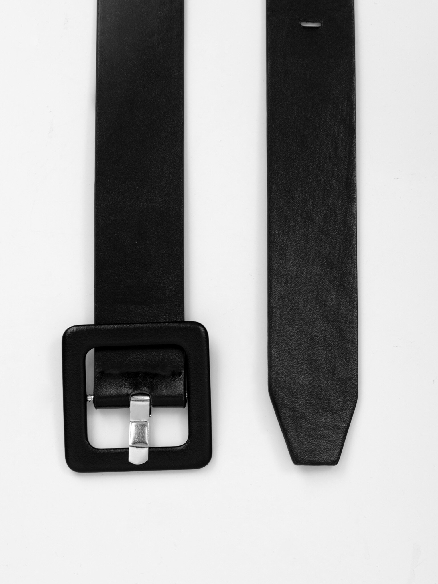 LICHI - Online fashion store :: Square-buckle vegan-leather belt
