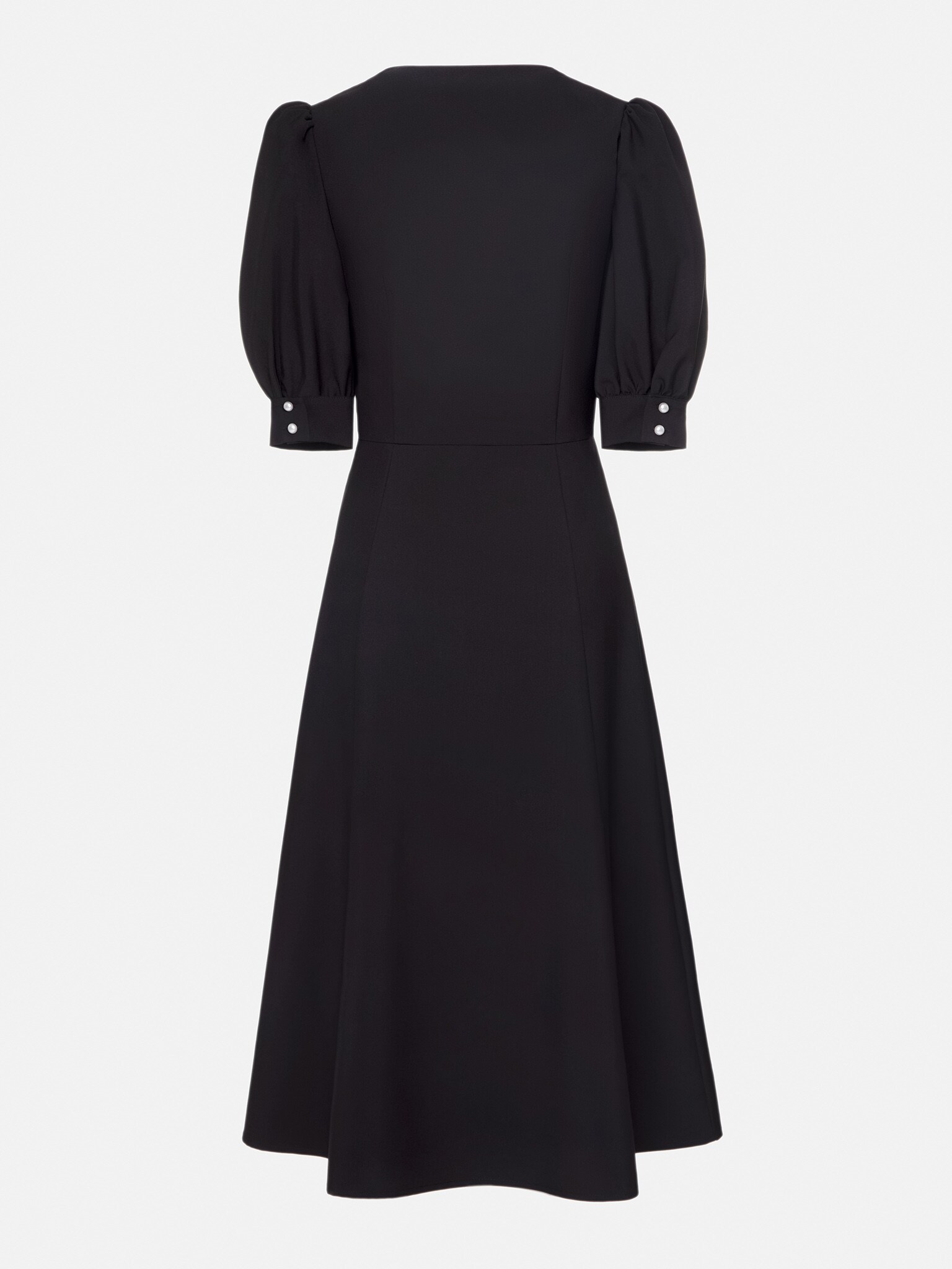 Embroidered-collar midi dress :: LICHI - Online fashion store