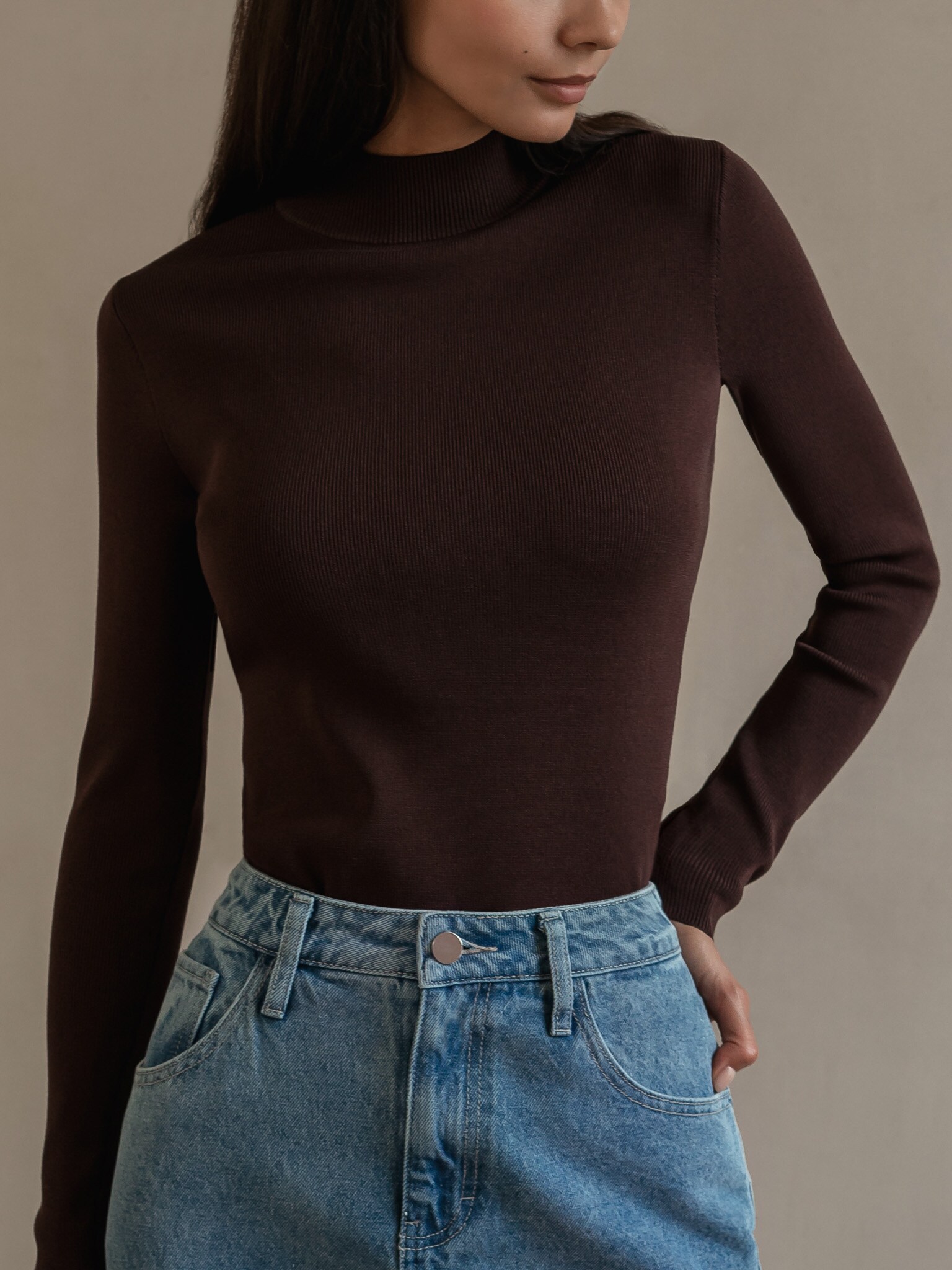 fine knit turtleneck